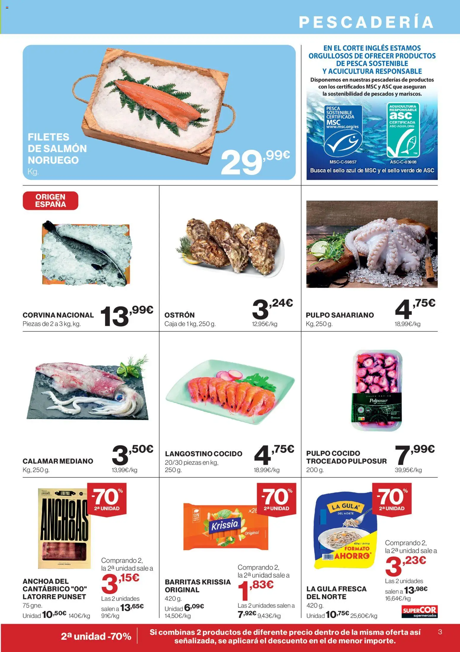 Supercor Canarias │ válido desde el 23.04.2026 | Página: 3 | Productos: Anchoa, Caja, Langostino