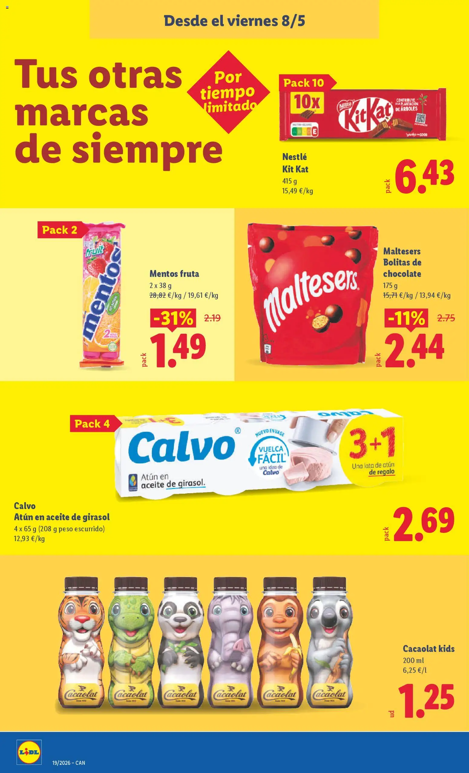Lidl folleto │ válido desde el 04.05.2026 | Página: 42 | Productos: Aceite, Chocolate, Aceite de girasol, Peso