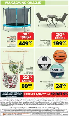 Carrefour Gazetka - Łap super okazje! od 23.06.2025 | Strona: 14 | Produkty: Karta, Top, Trampolina, Fotel