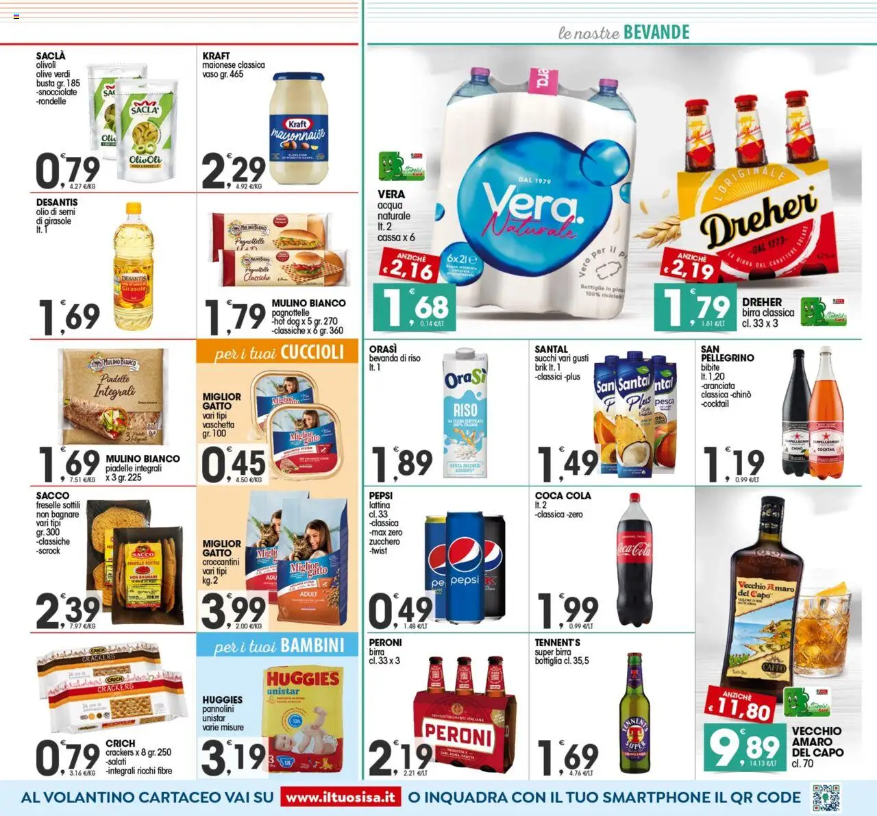 Volantino SISA del 21.08.2025 | Pagina: 7 | Prodotti: Crackers, Smartphone, Bibite, Pepsi