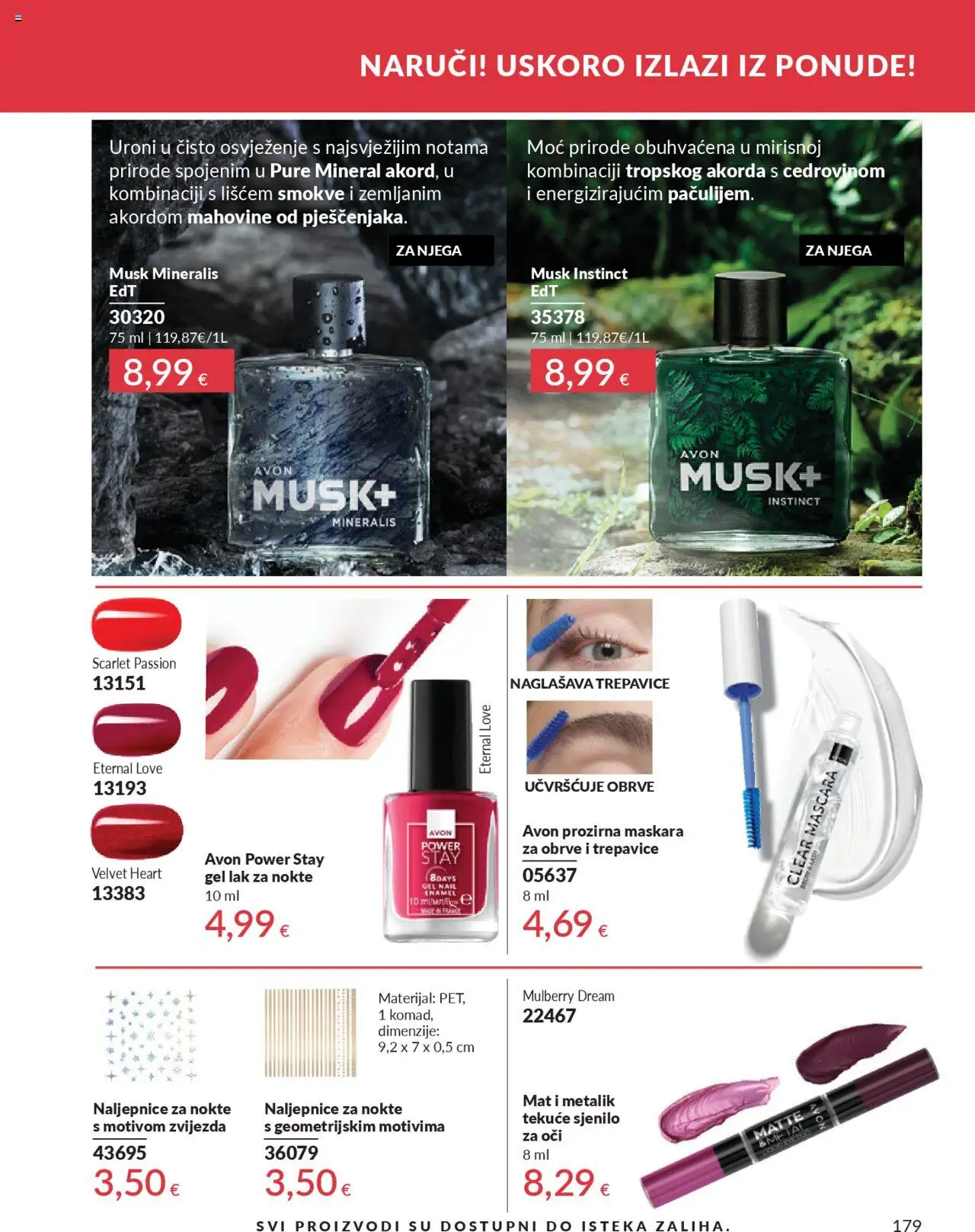 Avon katalog | vrijedi od 30.09.2025 | Stranica: 179 | Proizvodi: Maskara, Lak za nokte