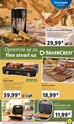 Lidl katalog | vrijedi od 14.07.2025 | Stranica: 29 | Proizvodi: Roštilj, Toster, Pica, Daska za rezanje