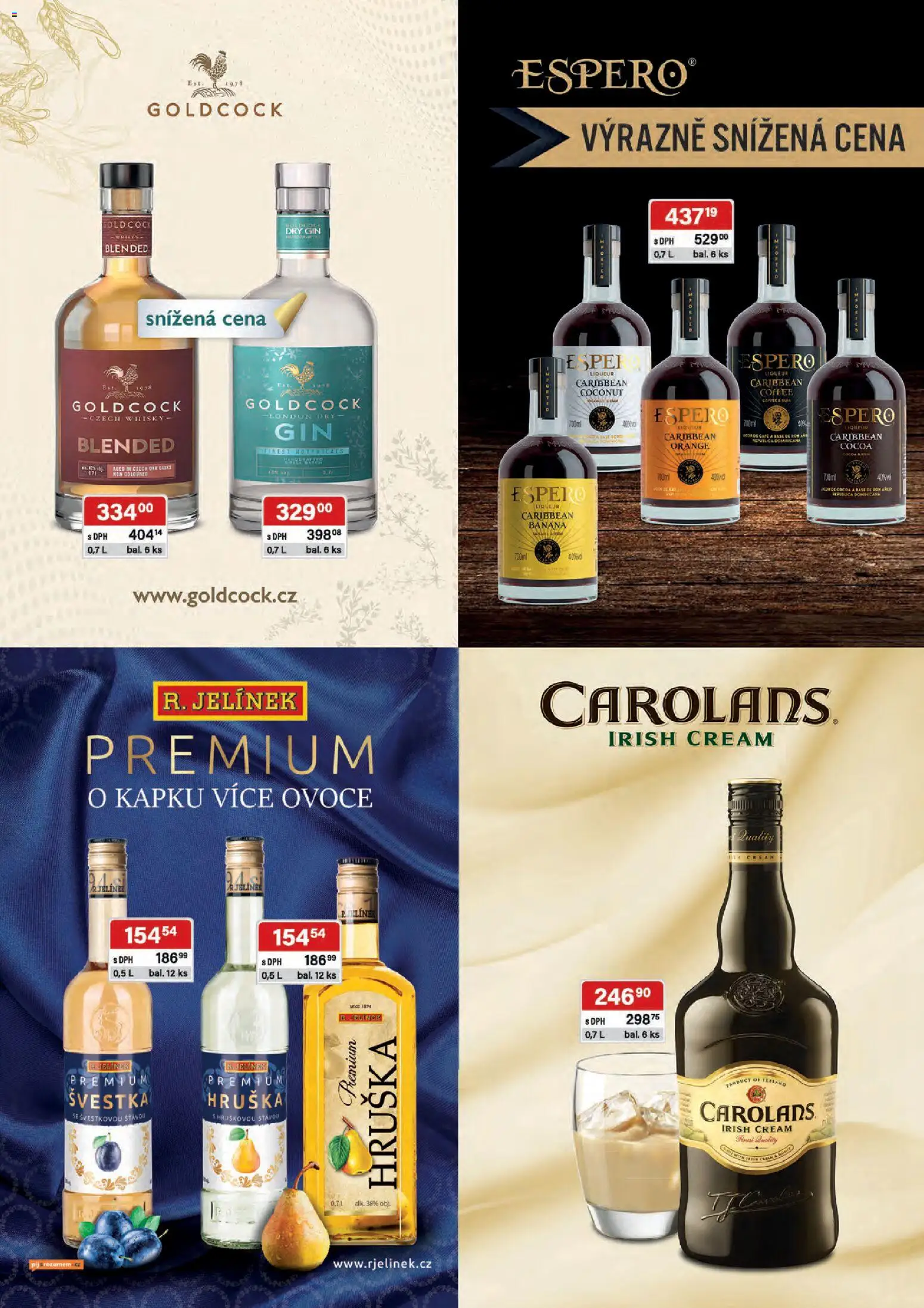 Astur & Qanto leták - Velkoobchod 05/2026 od 01.05.2026 | Strana: 25 | Produkty: Irish cream, Republica, Dry gin, Carolans