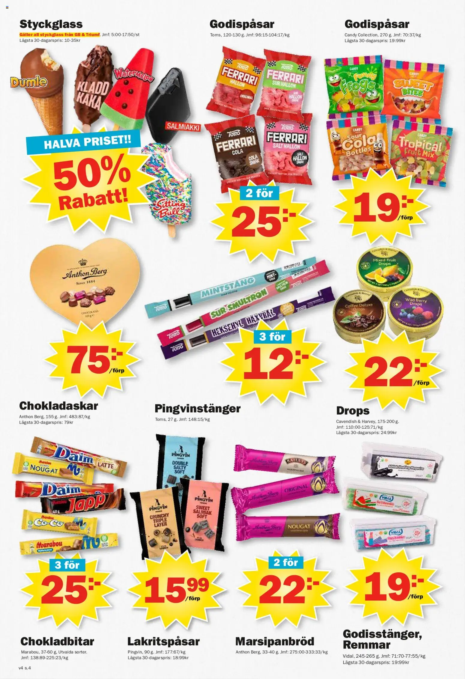 Pekås reklamblad aktuell från 19.01.2026 | Sida: 4 | Produkter: Salt, Galler, Hallon, Häll