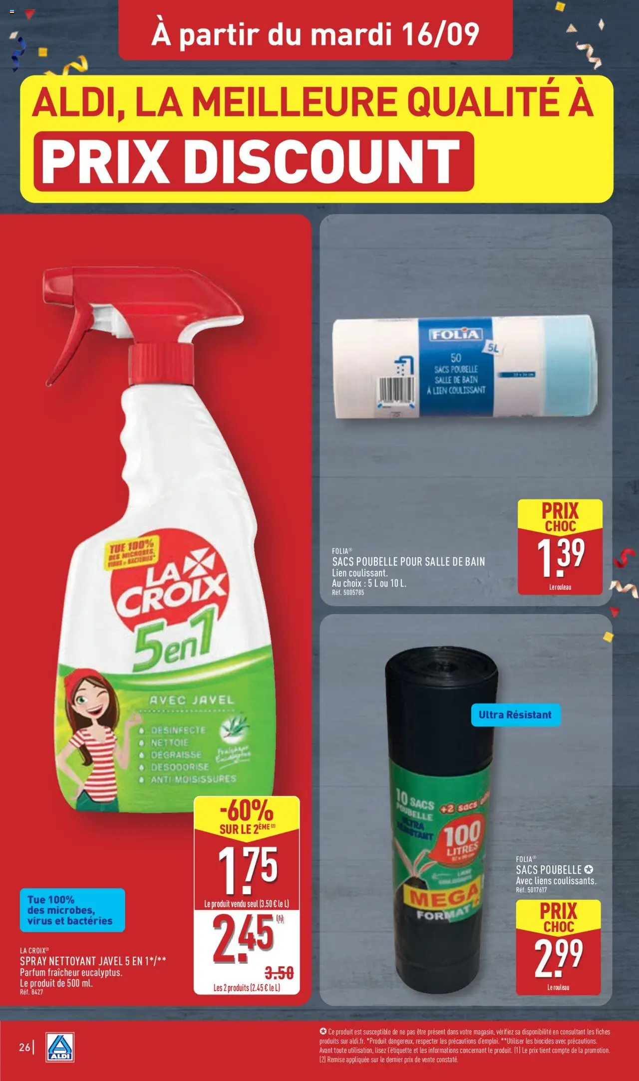  | Page: 29 | Produits: Poubelle, Parfum, Rouleau, Sacs poubelle