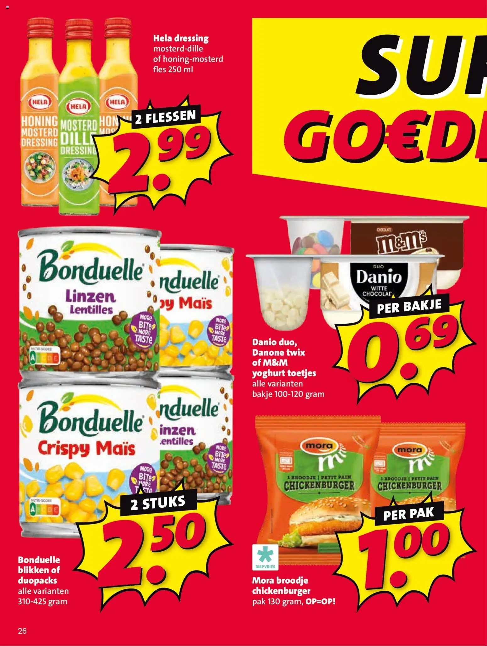{H1} | Pagina: 26 | Producten: Fles, Maïs, Twix, Broodje