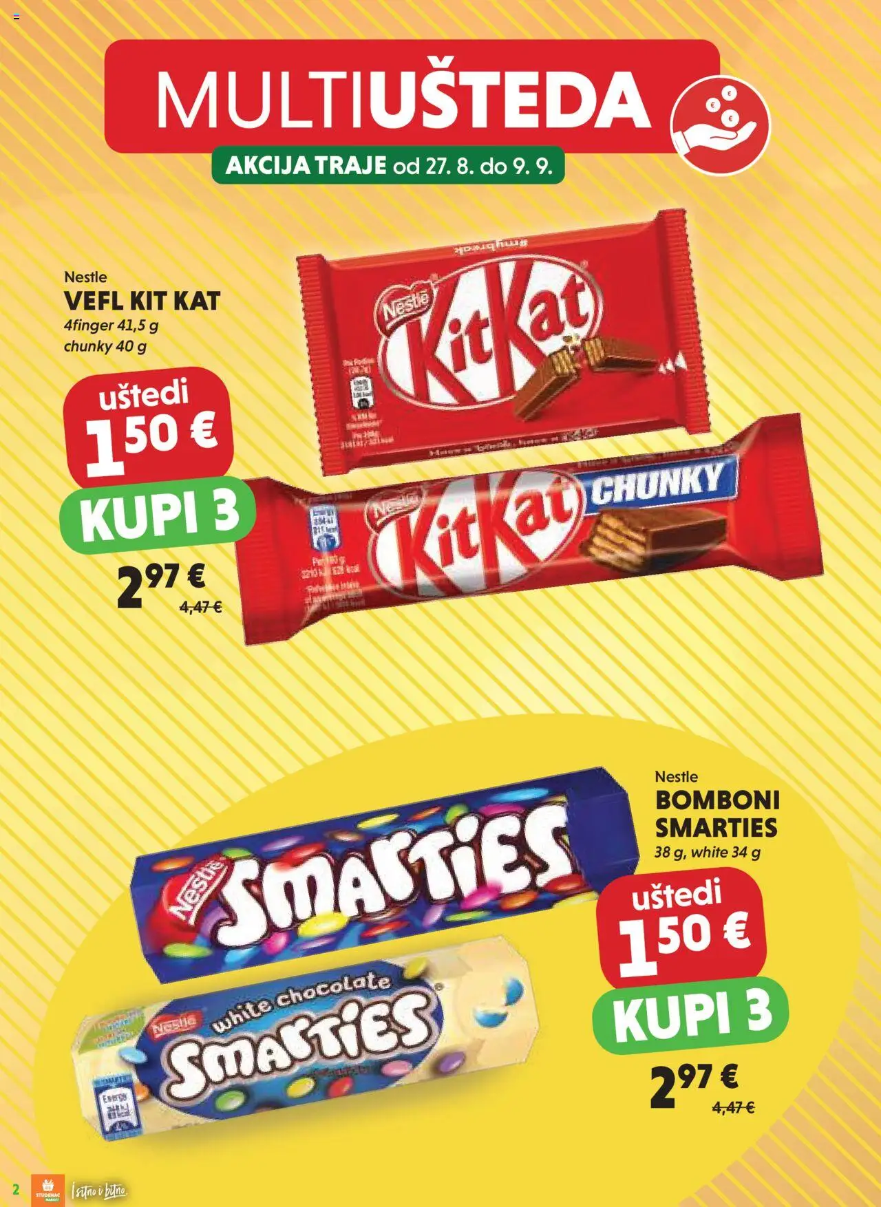 Studenac katalog | vrijedi od 27.08.2025 | Stranica: 2 | Proizvodi: Bomboni