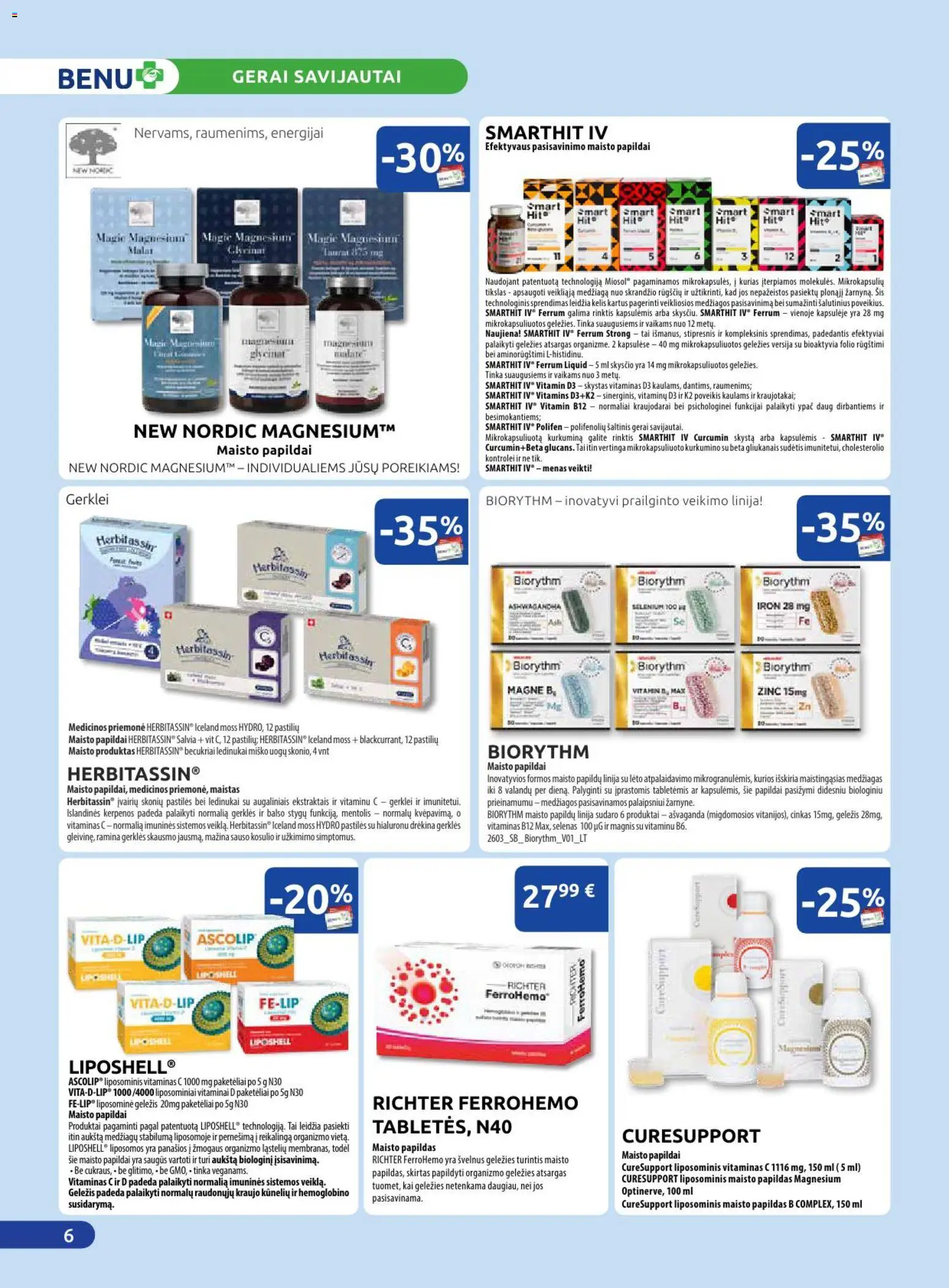 BENU akcijos nuo 01.04.2026 | Puslapis: 6