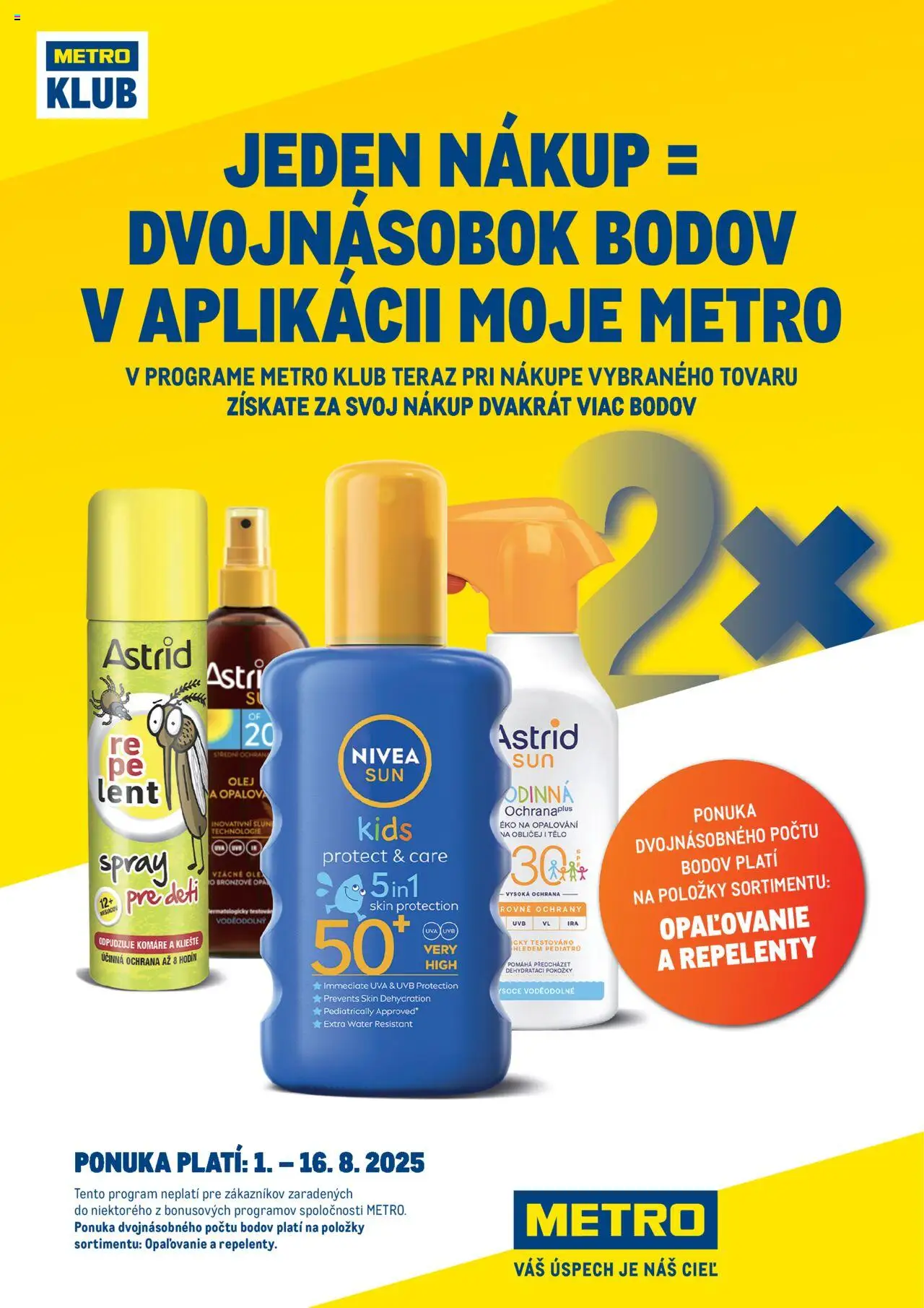 Metro METRO Klub - 2x body │ platný od 01.08.2025 | Strana: 1 | Produkty: Nivea