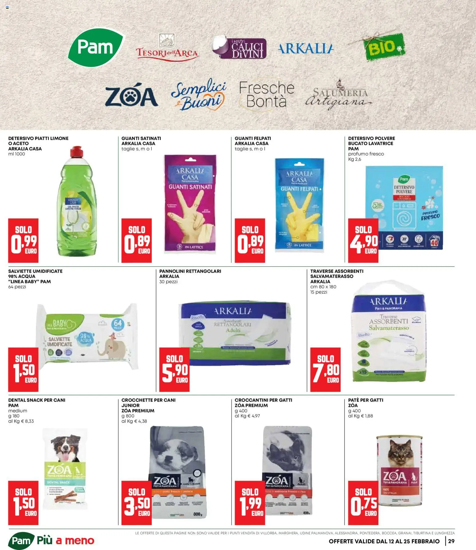 Volantino Panorama del 12.02.2026 | Pagina: 29 | Prodotti: Paté, Pannolini, Crocchette, Aceto