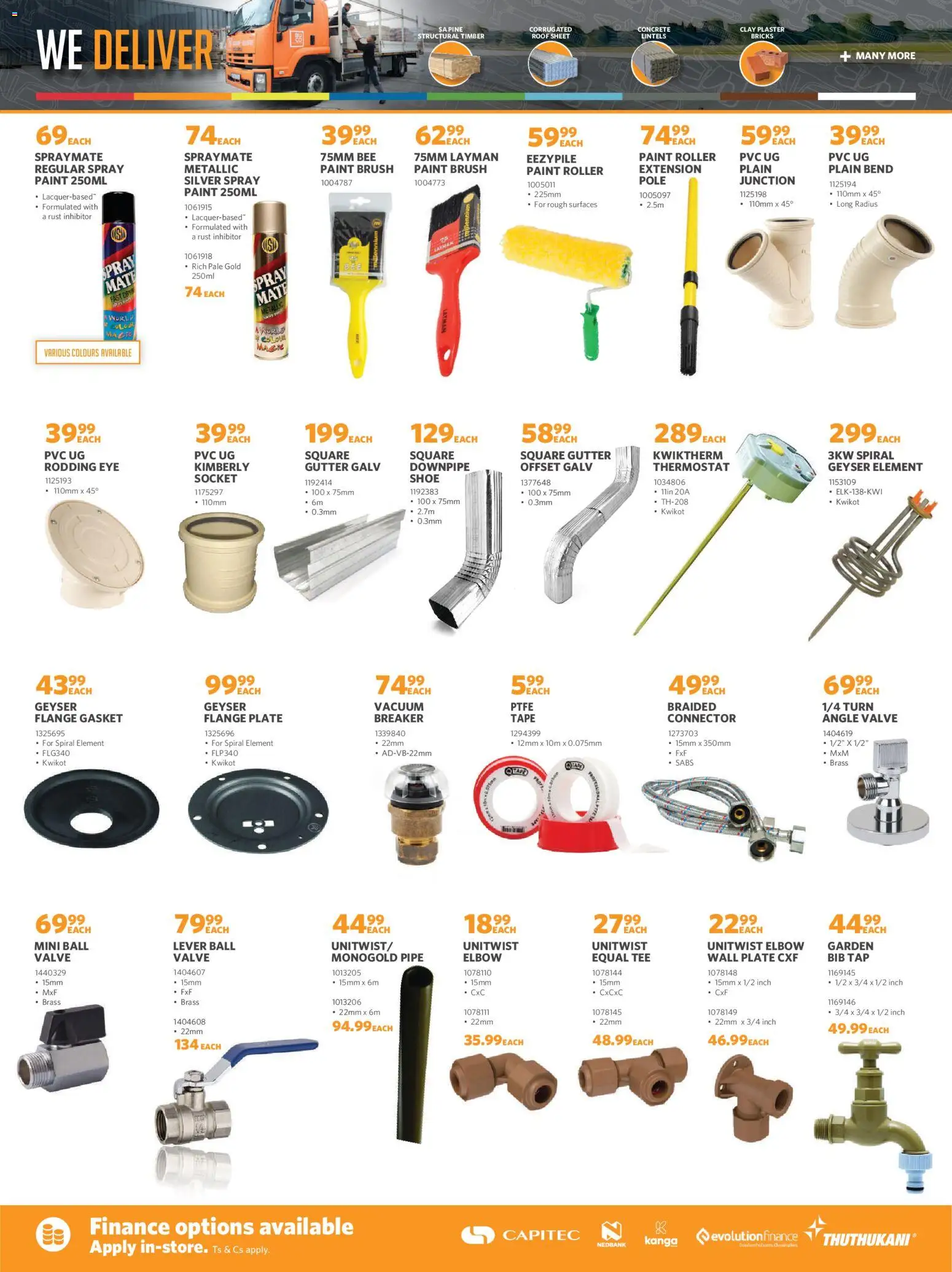 New BUCO catalogue – valid from 01.12.2025 | Page: 6 | Products: Connector, Geyser, Tape, Peach