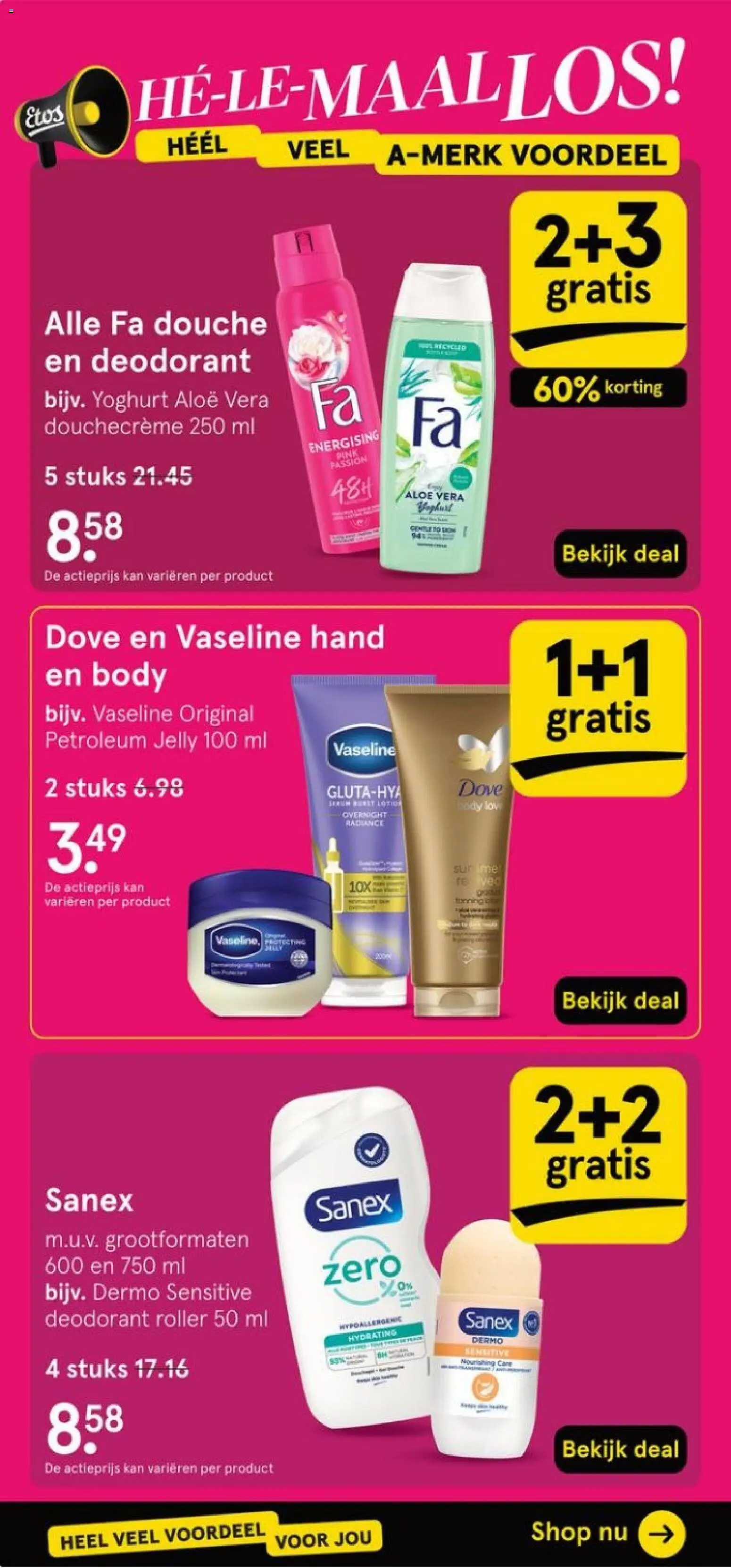 {H1} | Pagina: 10 | Producten: Deodorant, Yoghurt, Kan, Douche