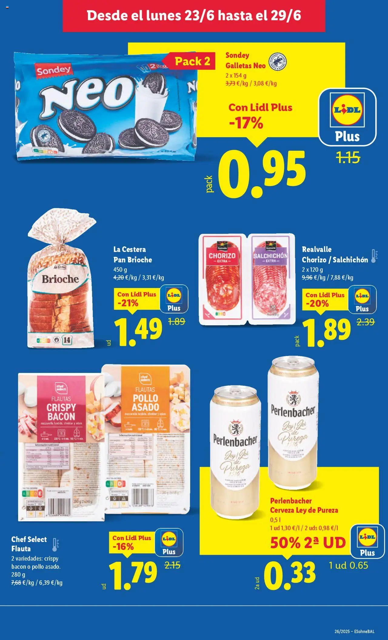 Lidl catálogo MAD │ válido desde el 23.06.2025 | Página: 15 | Productos: Pan, Cerveza, Galletas