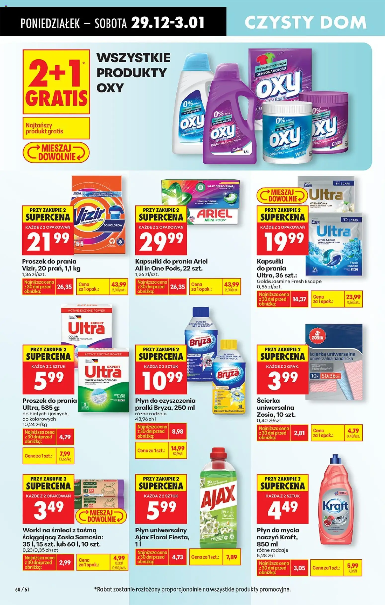 Biedronka gazetka od 29.12.2025 | Strona: 72 | Produkty: Ariel, Kapsułki do prania, Proszek do prania, Odplamiacz
