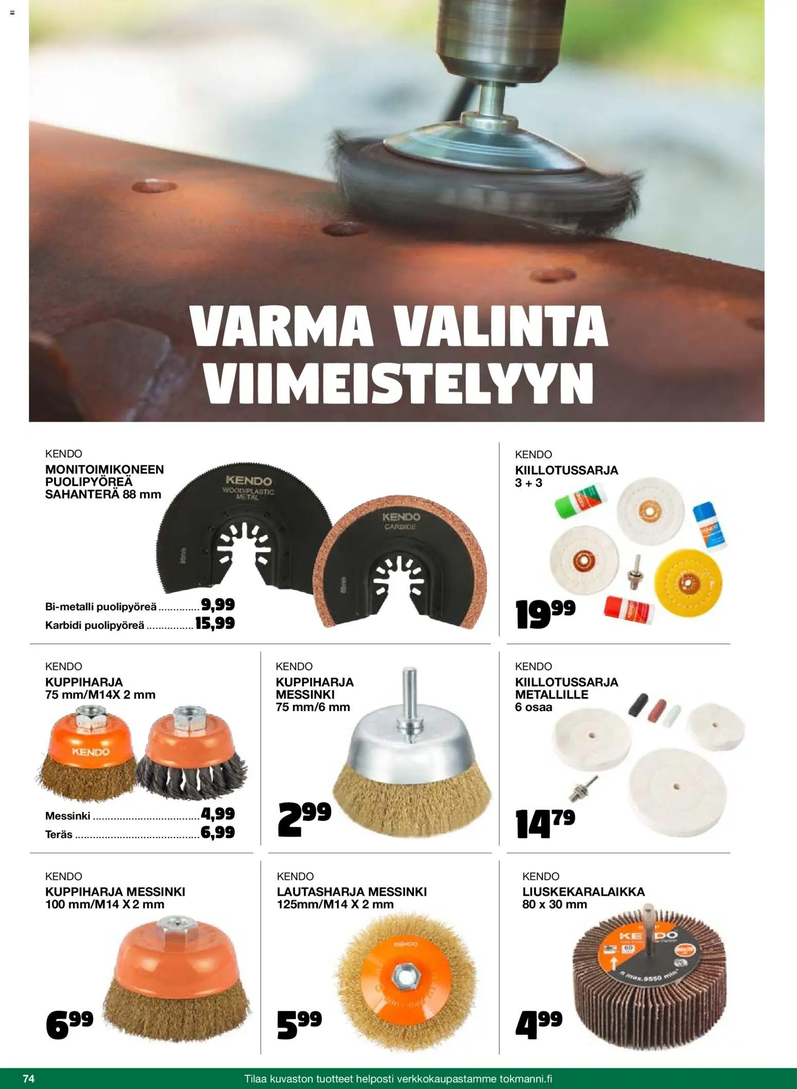 Tokmanni - 2025 Työkalukuvasto – voimassa 01.11.2025 alkaen | Sivu: 74