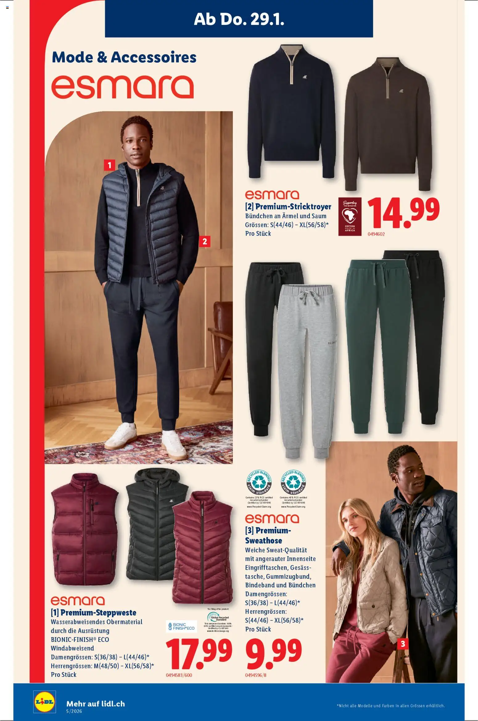 Lidl Aktionen – gültig ab 29.01.2026 | Seite: 18 | Produkte: Sweathose