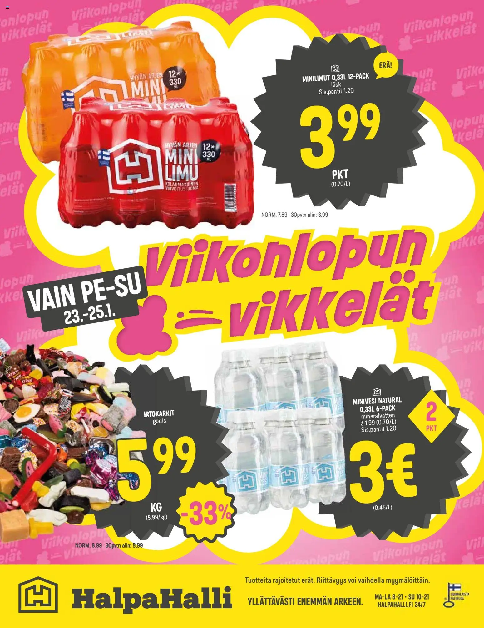 Halpa Halli tarjoukset – voimassa 21.01.2026 alkaen | Sivu: 8 | Tuotteet: Irtokarkit, Voi