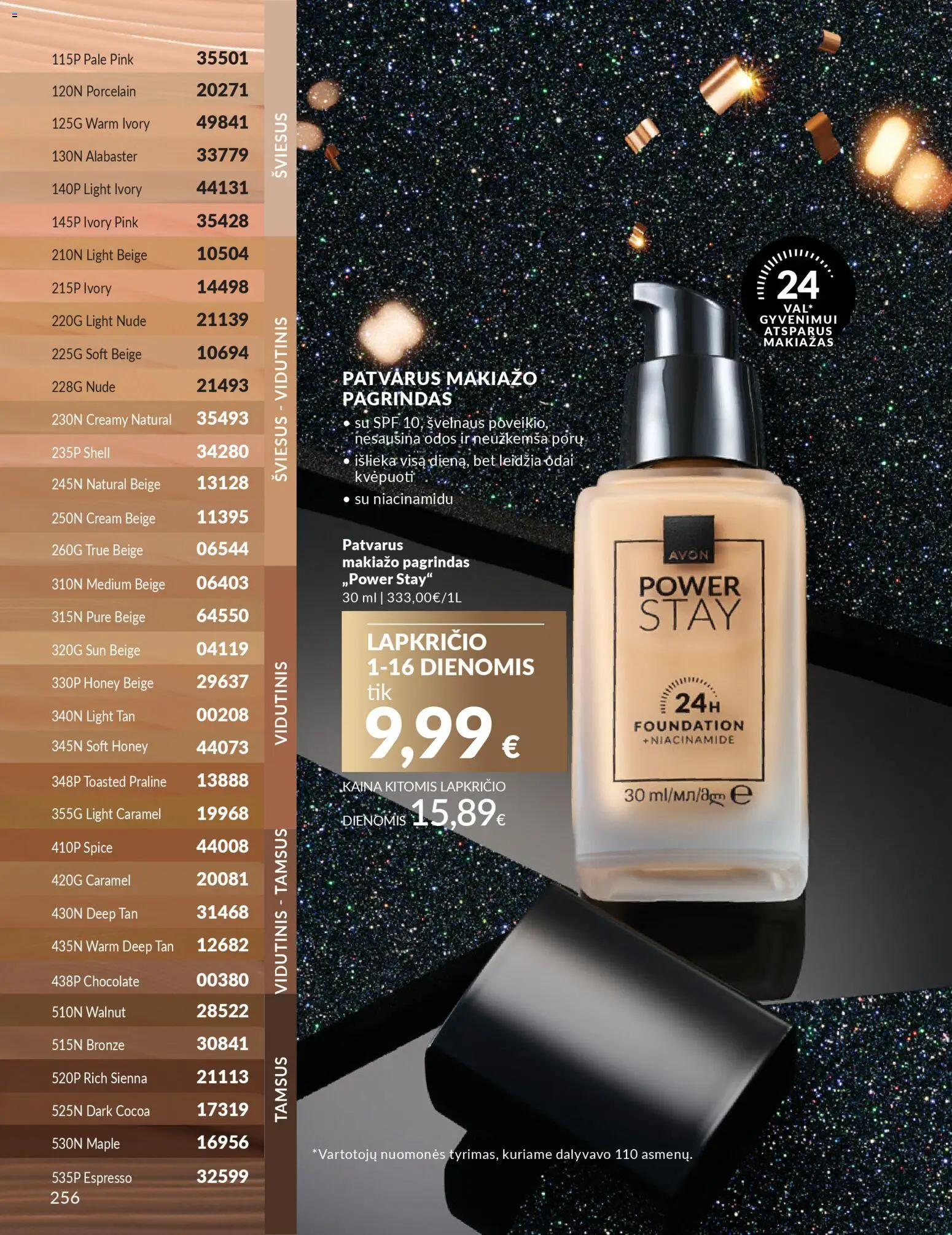 AVON akcijos nuo 01.11.2025 | Puslapis: 256 | Prekių: Makiažo pagrindas, Makiažas
