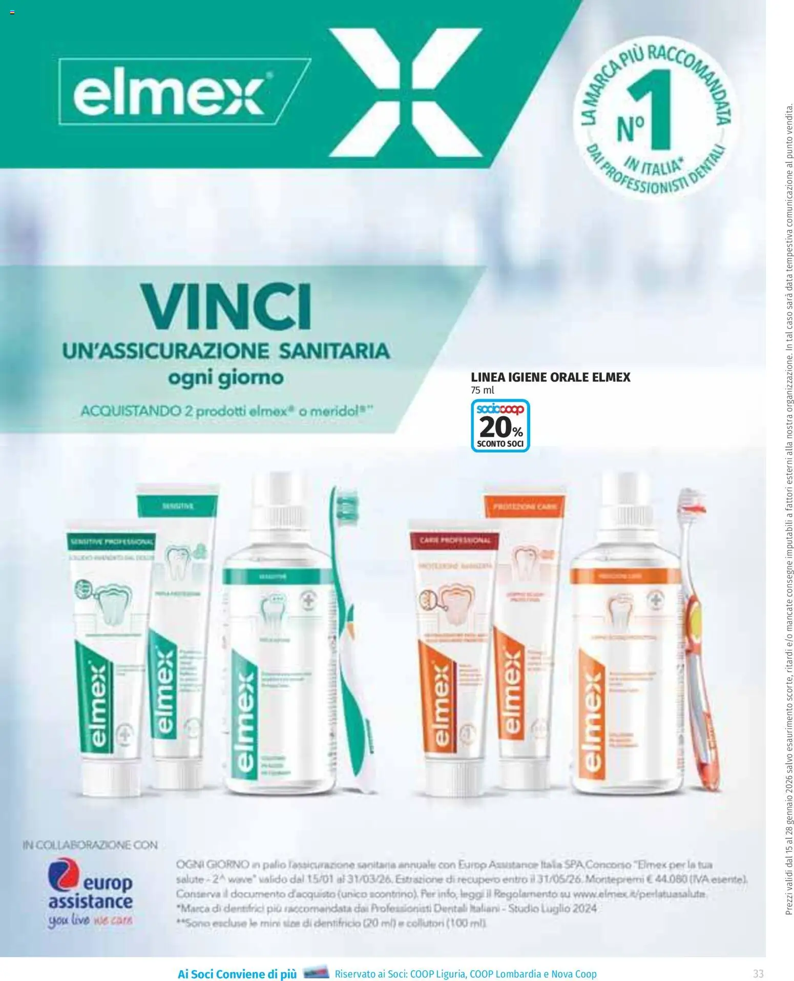 Volantino Ipercoop del 15.01.2026 | Pagina: 33 | Prodotti: Dentifricio