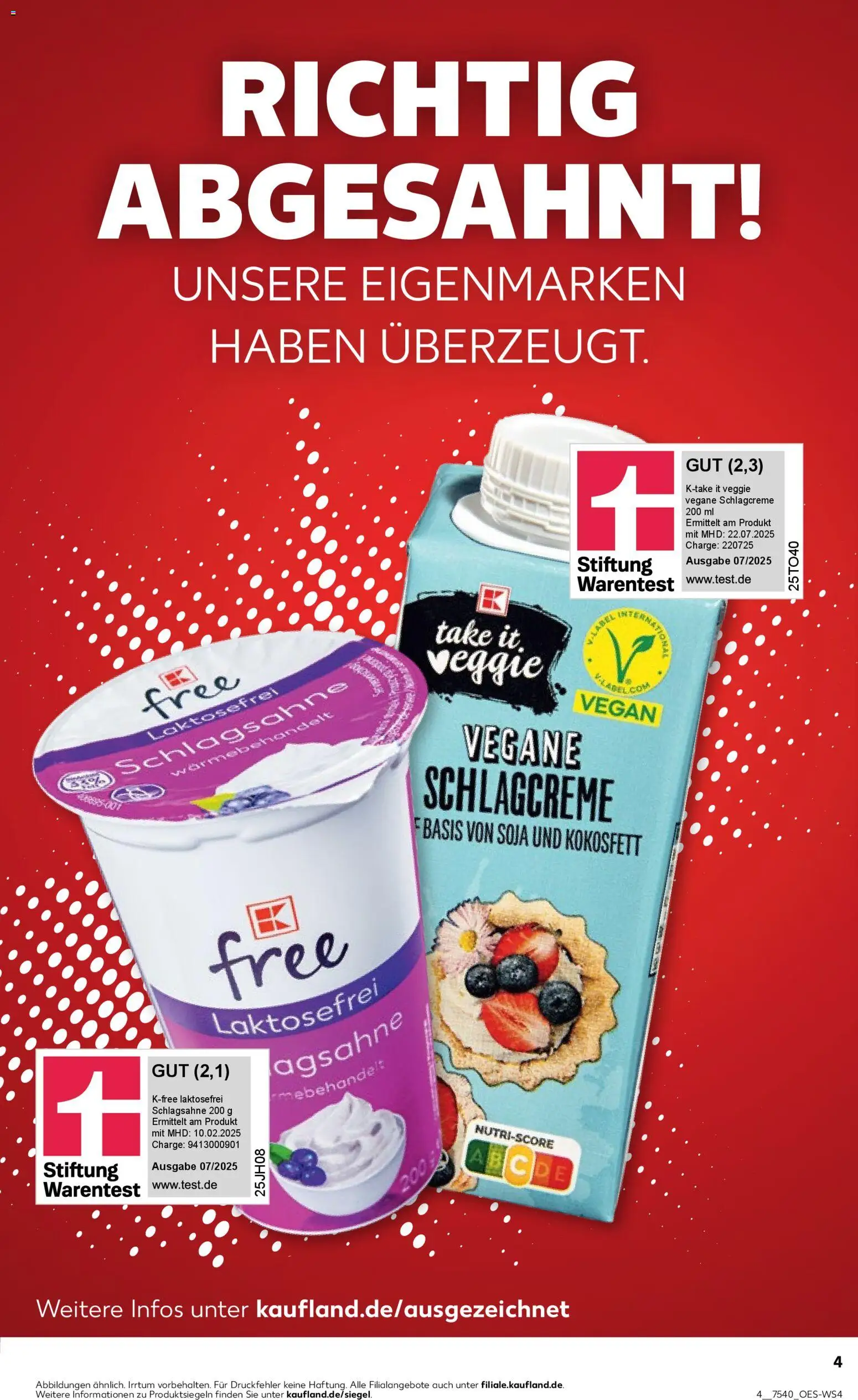 Kaufland Prospekt – gültig ab 27.04.2026 | Seite: 9 | Produkte: Schlagsahne