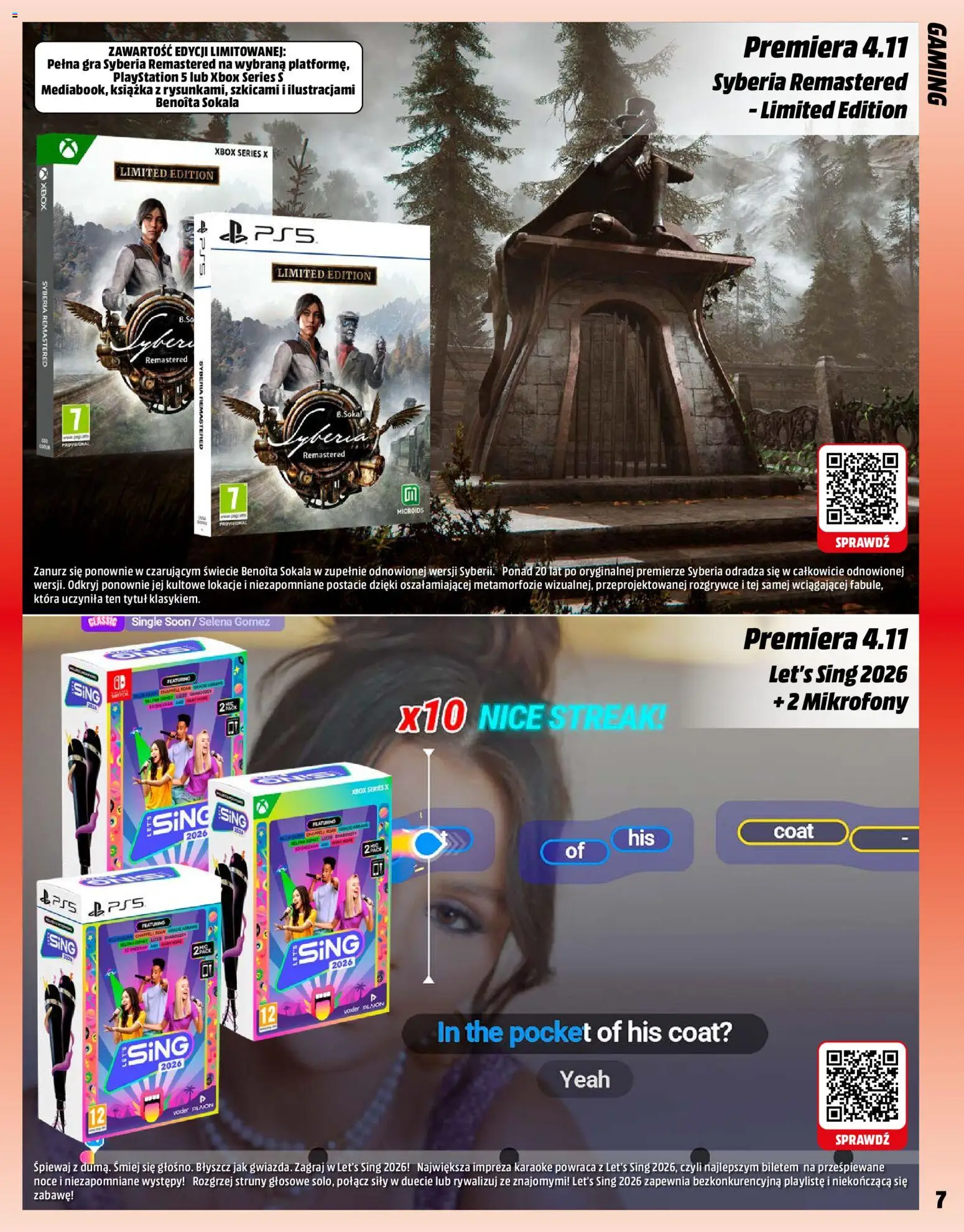 Media Markt promocje od 01.11.2025 | Strona: 7 | Produkty: Playstation, Xbox, Gra