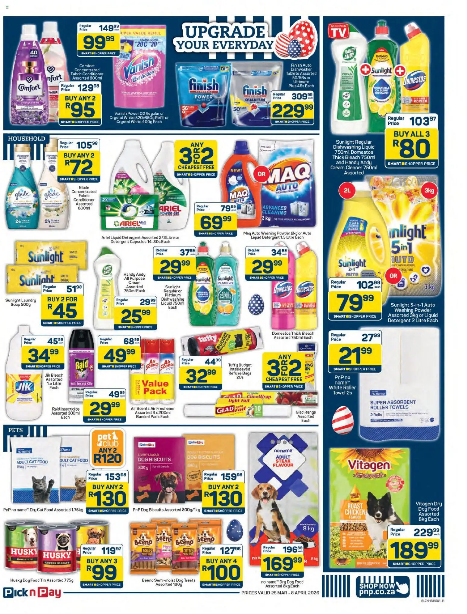 New Pick n Pay catalogue – valid from 25.03.2026 | Page: 11 | Products: Coat, Steak, Chicken, Dishwashing liquid