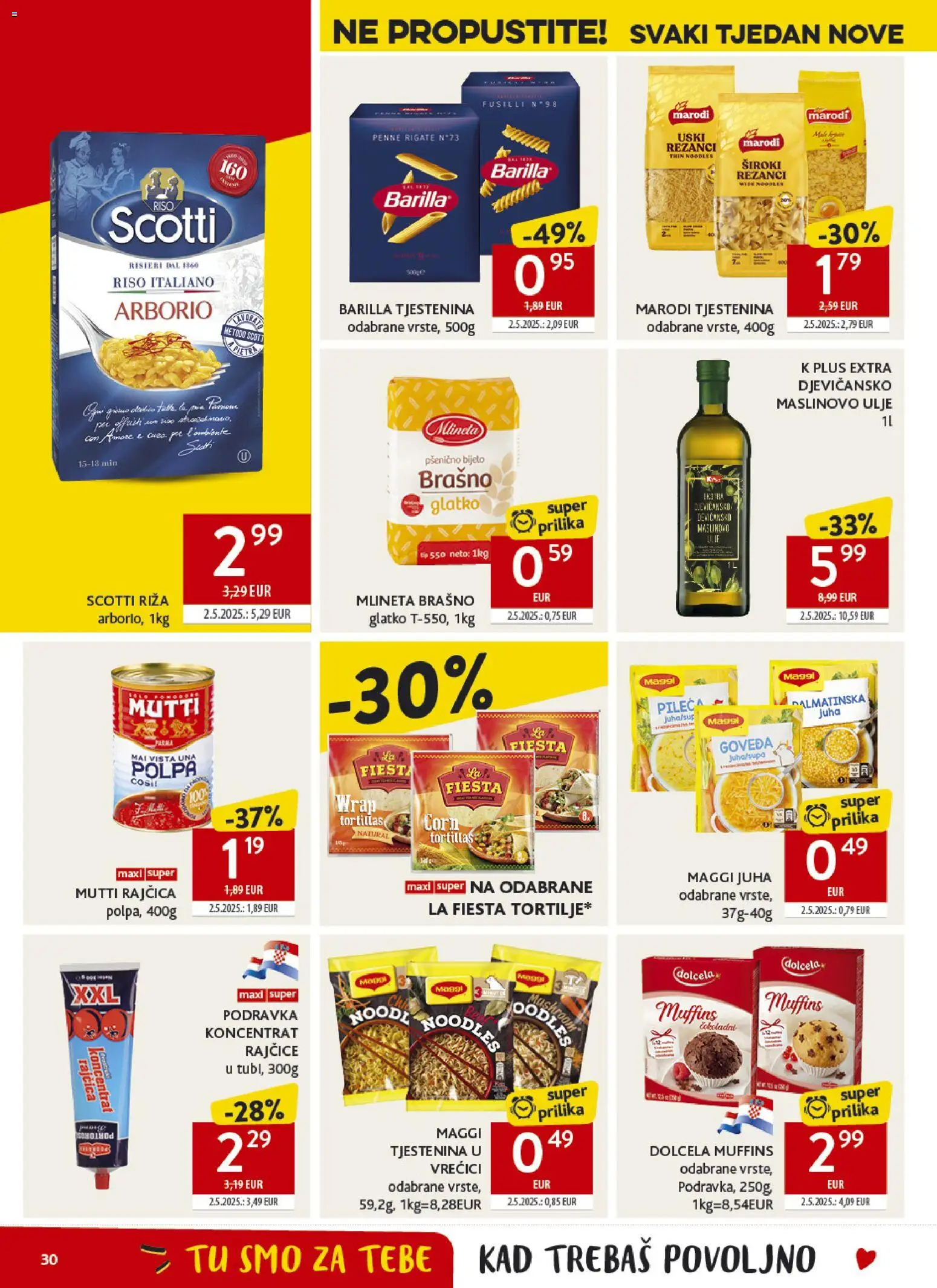 Konzum HR akciós ujság - amely érvényes a következő dátumtól: 15.04.2026 | Oldal: 30 | Termékek: Maggi, Penne