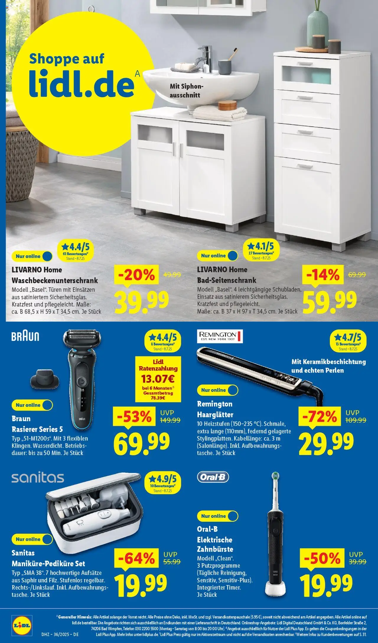 Lidl Exklusive Vorschau Uffenheim - gültig ab dem 01.09.2025 | Seite: 8 | Produkte: Haarglätter, Bad, Zahnbürste, Telefon