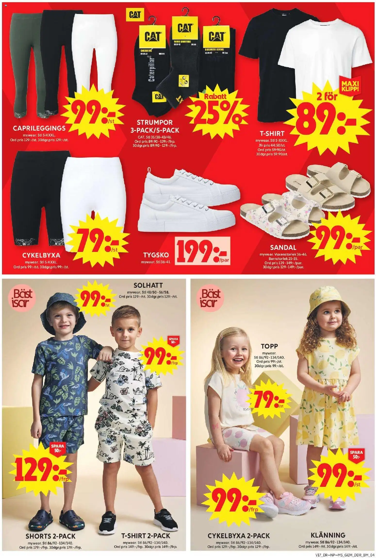 ICA Maxi reklamblad aktuell från 20.04.2026 | Sida: 14 | Produkter: T-shirt, Topp, Leggings, Sneakers