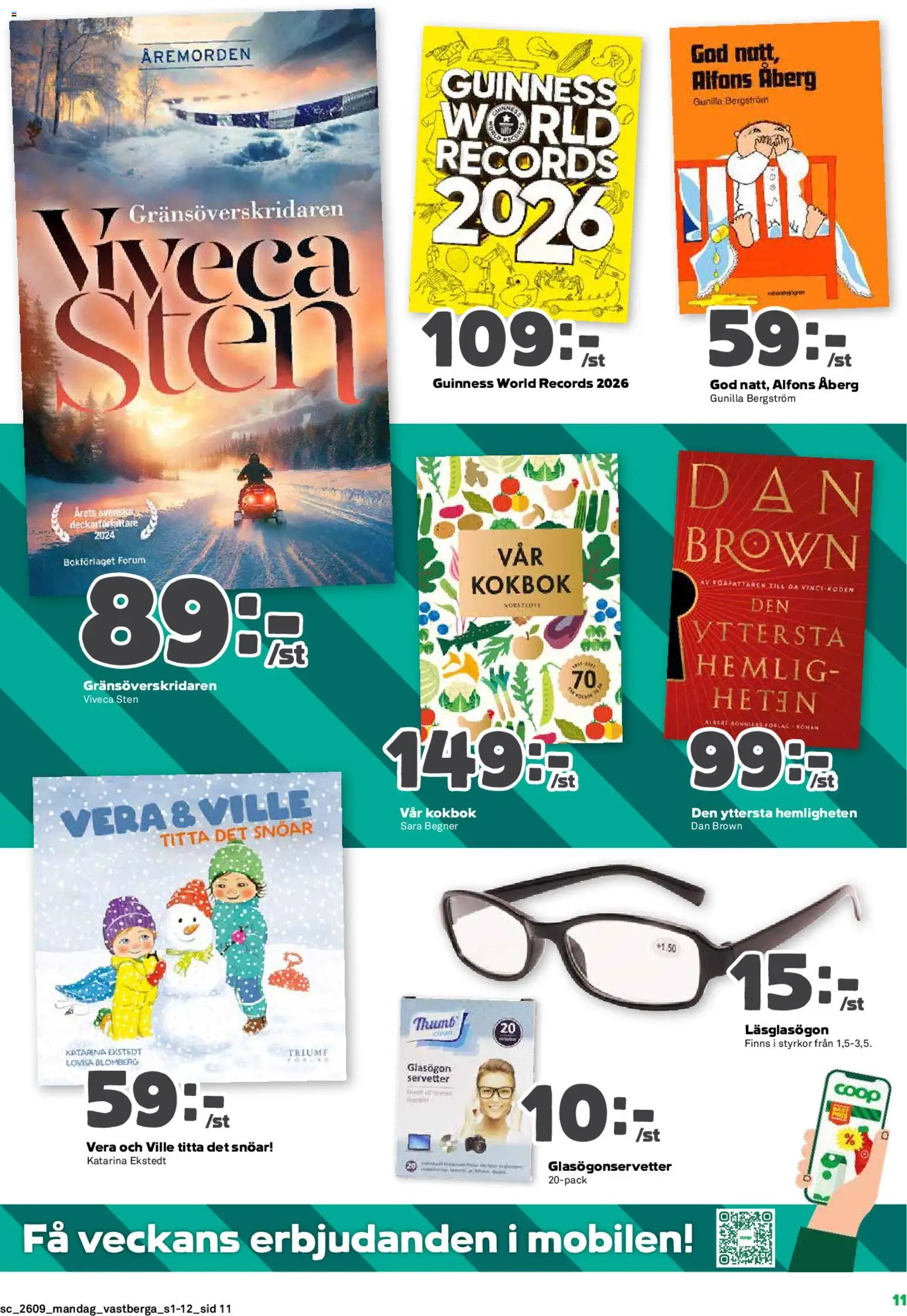 Coop Forum reklamblad aktuell från 23.02.2026 | Sida: 11 | Produkter: Glasögon, Servetter