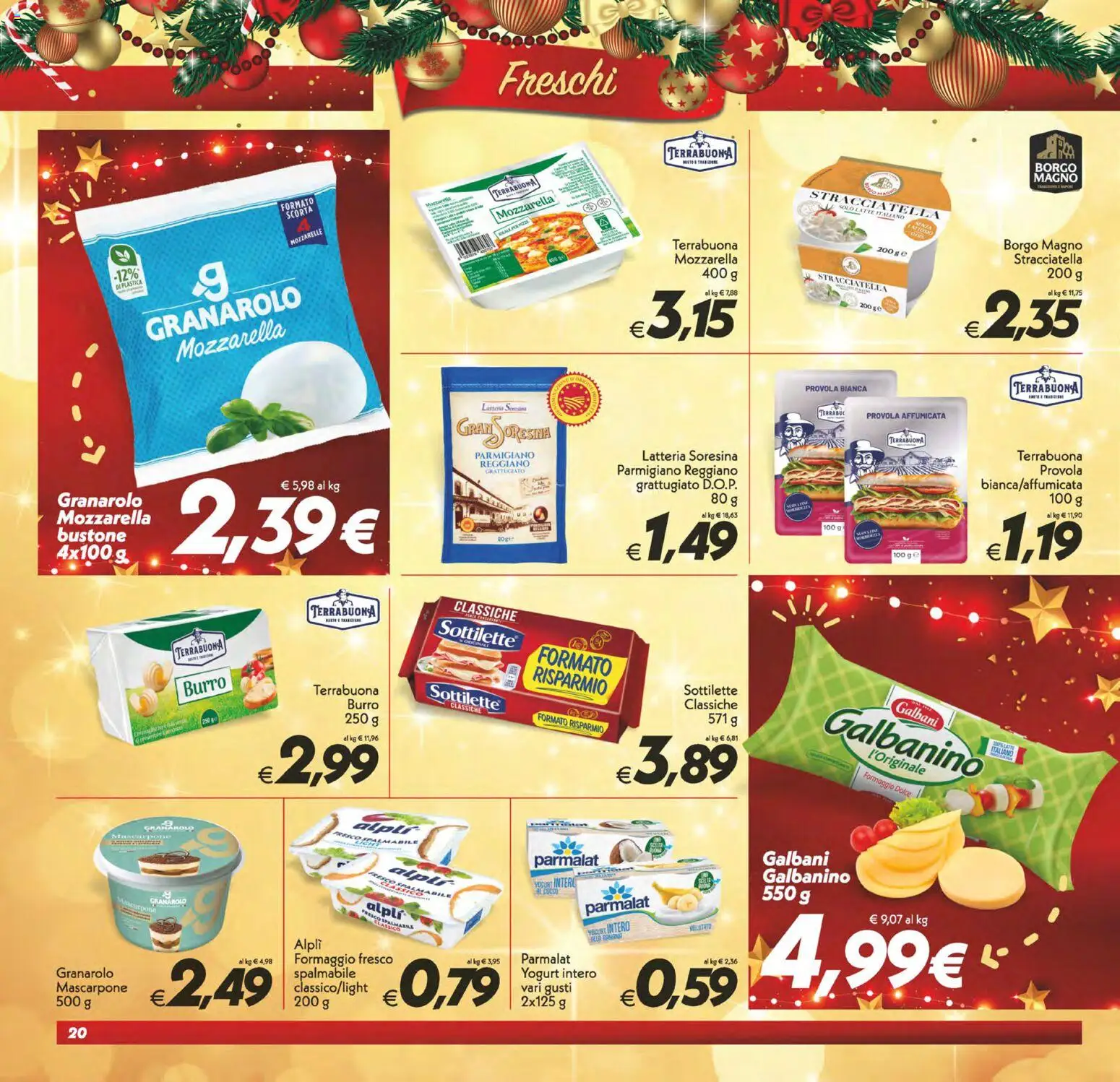 Volantino SuperConveniente del 16.12.2025 | Pagina: 20 | Prodotti: Mozzarella, Burro, Cocco, Provola