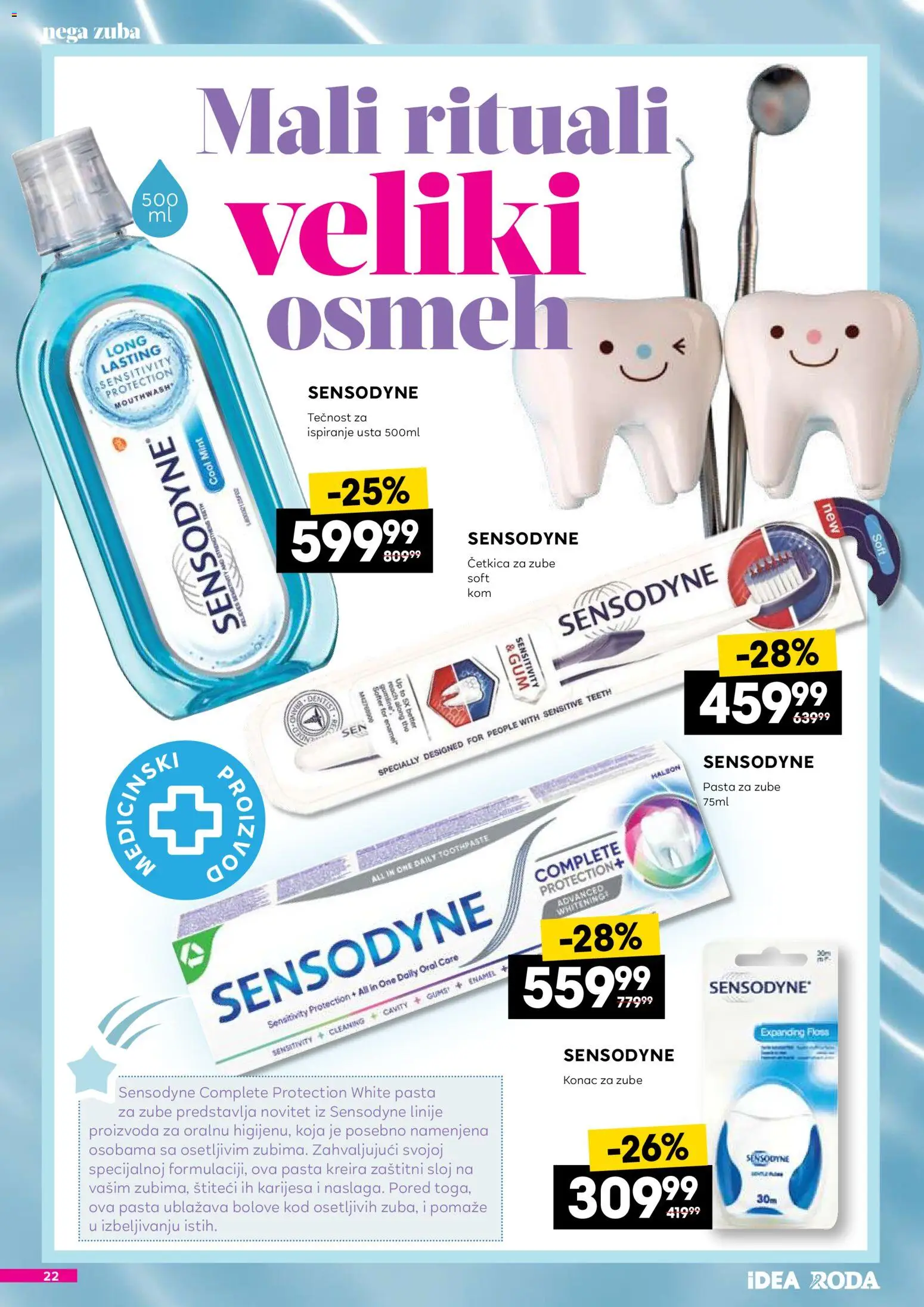 Roda katalog - važi od 22.01.2026 | Strana: 22 | Proizvode: Pasta za zube, Četkica za zube, Tečnost za ispiranje usta