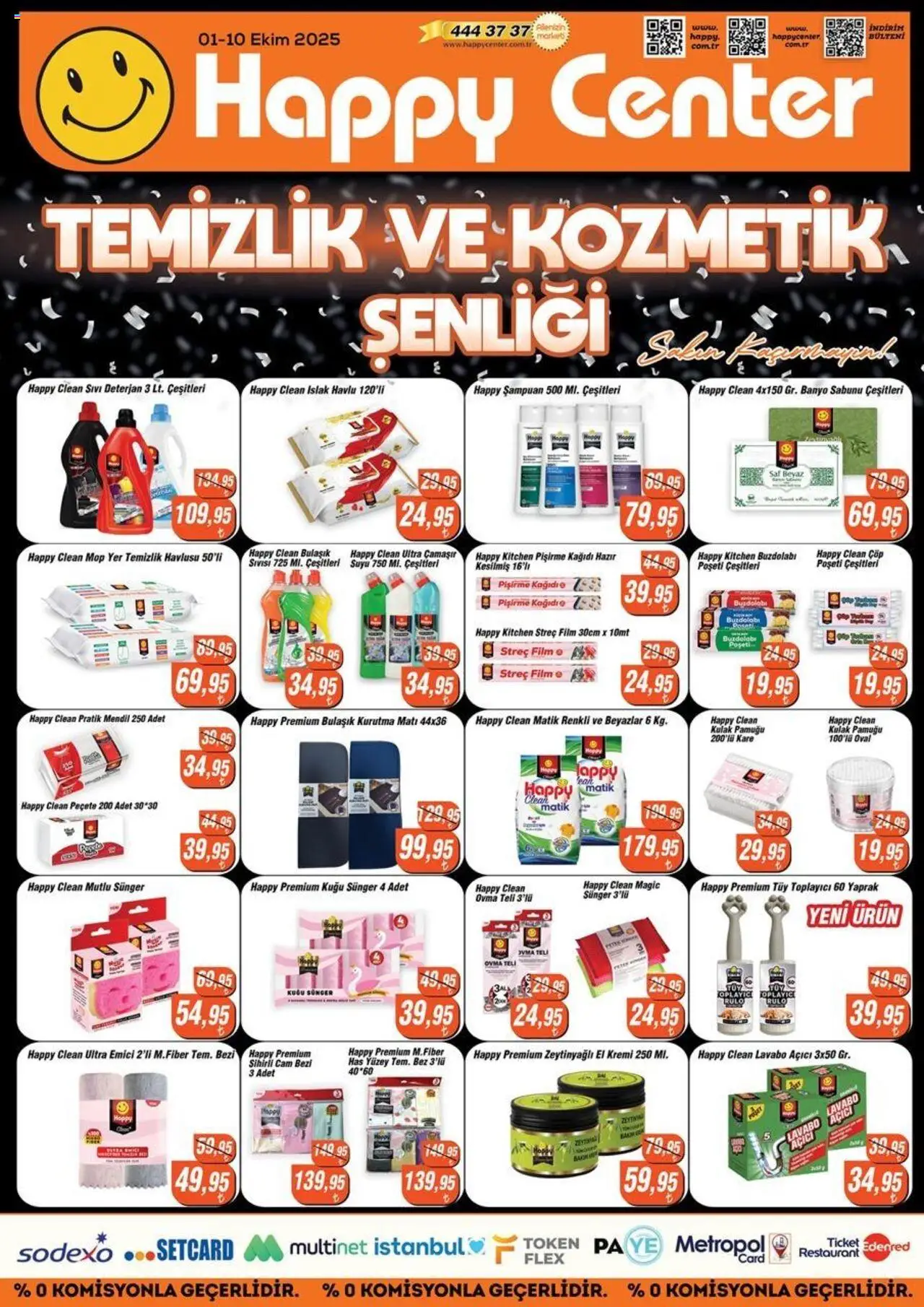Happy Center Katalog - 01.10.2025 tarihinden itibaren geçerlidir | Sayfa: 3 | Ürünler: Lavabo, Deterjan, Lavabo açıcı, Buzdolabı