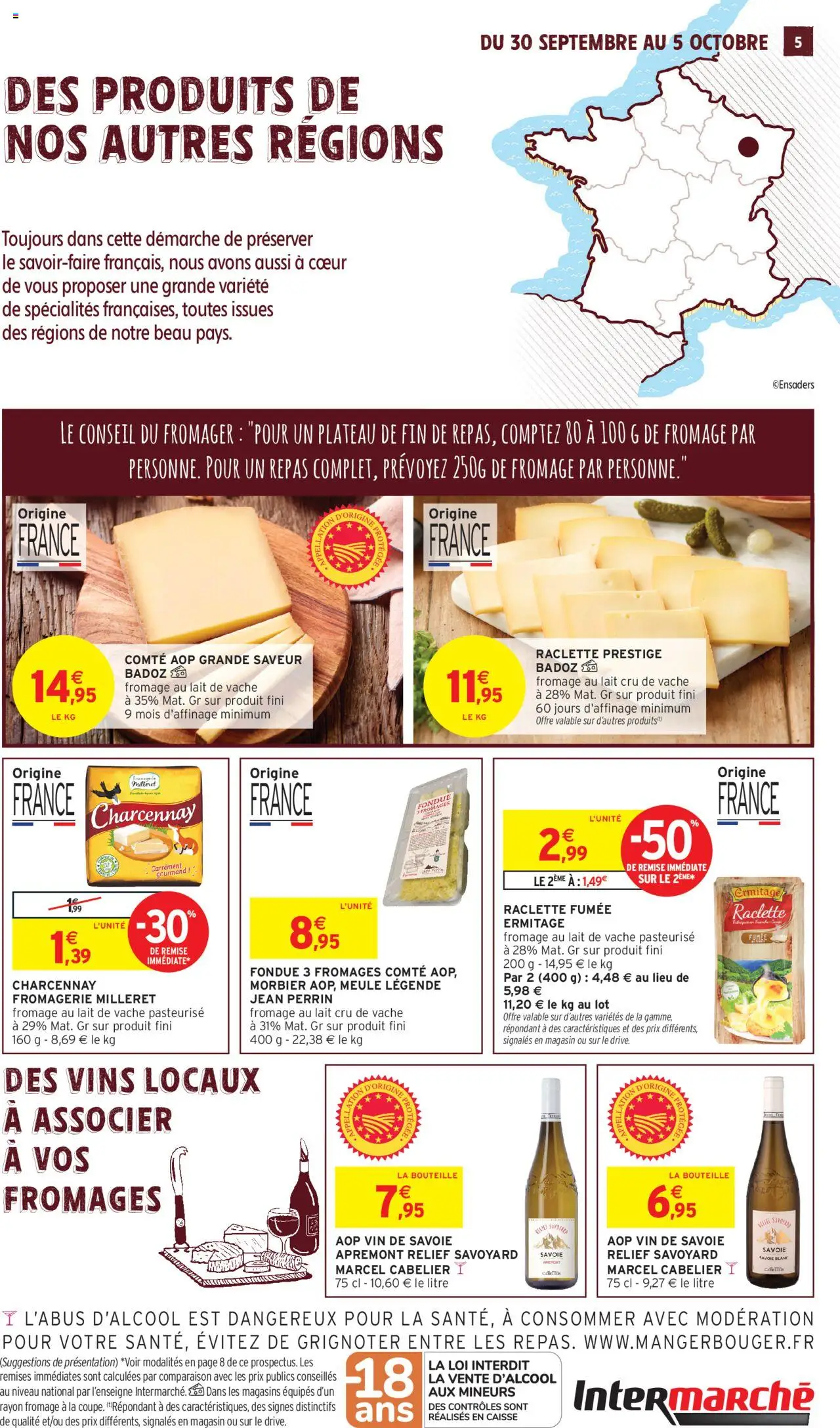  | Page: 5 | Produits: Marcel, Plateau, Raclette, Lait