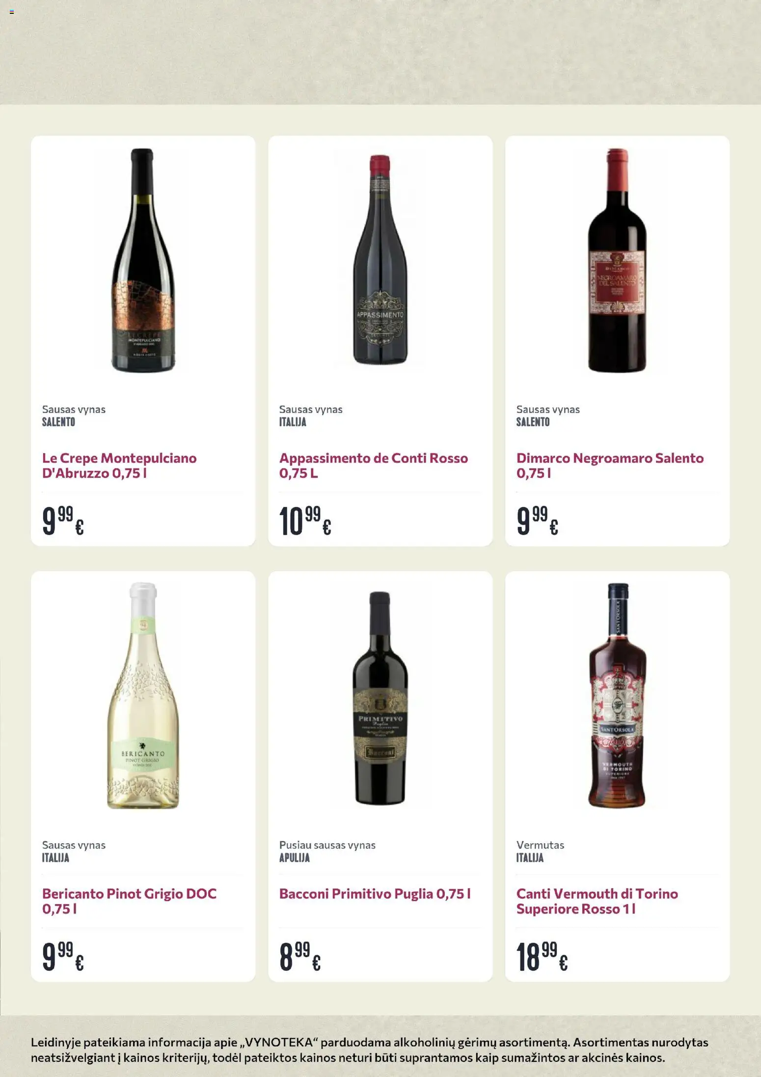 VYNOTEKA akcijos nuo 12.01.2026 | Puslapis: 14 | Prekių: Vynas