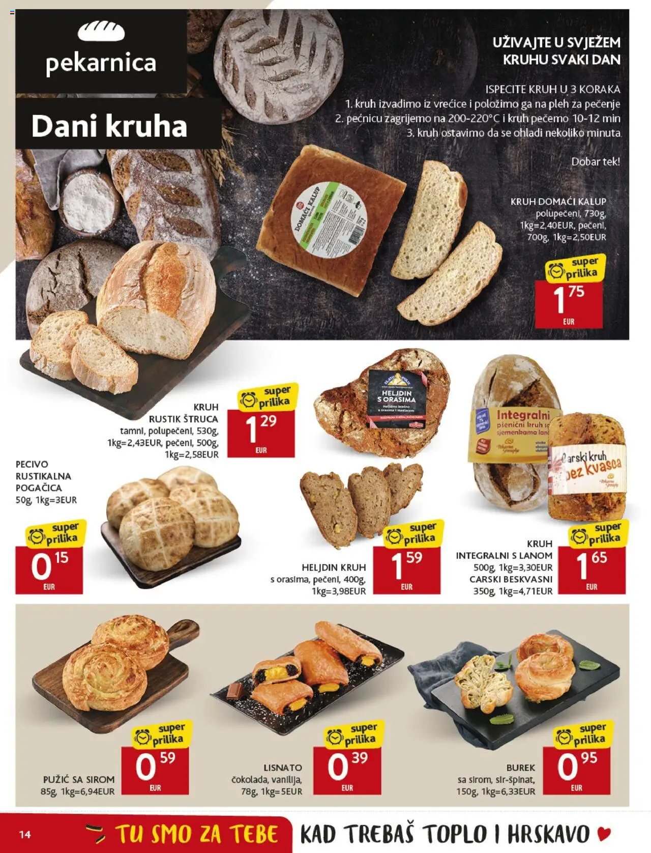 Konzum HR akciós ujság - amely érvényes a következő dátumtól: 08.10.2025 | Oldal: 14 | Termékek: Burek