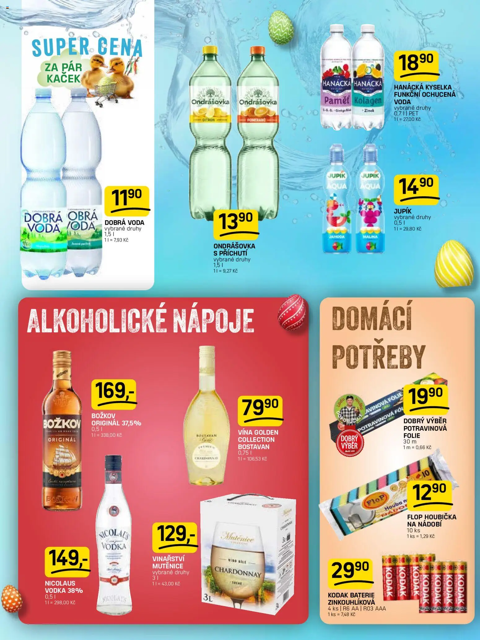 Flop leták od 11.03.2026 | Strana: 10 | Produkty: Hanácká kyselka, Houbička, Kolagen, Božkov