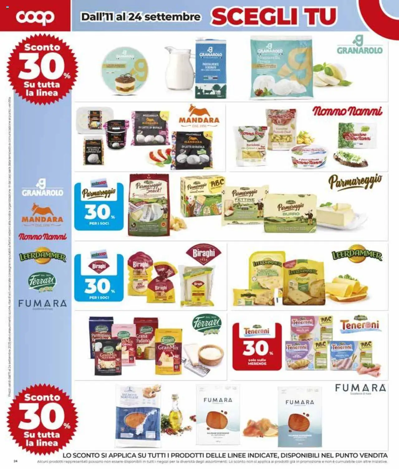 Volantino COOP del 04.09.2025 | Pagina: 24 | Prodotti: Latte, Burro, Data, Parmigiano