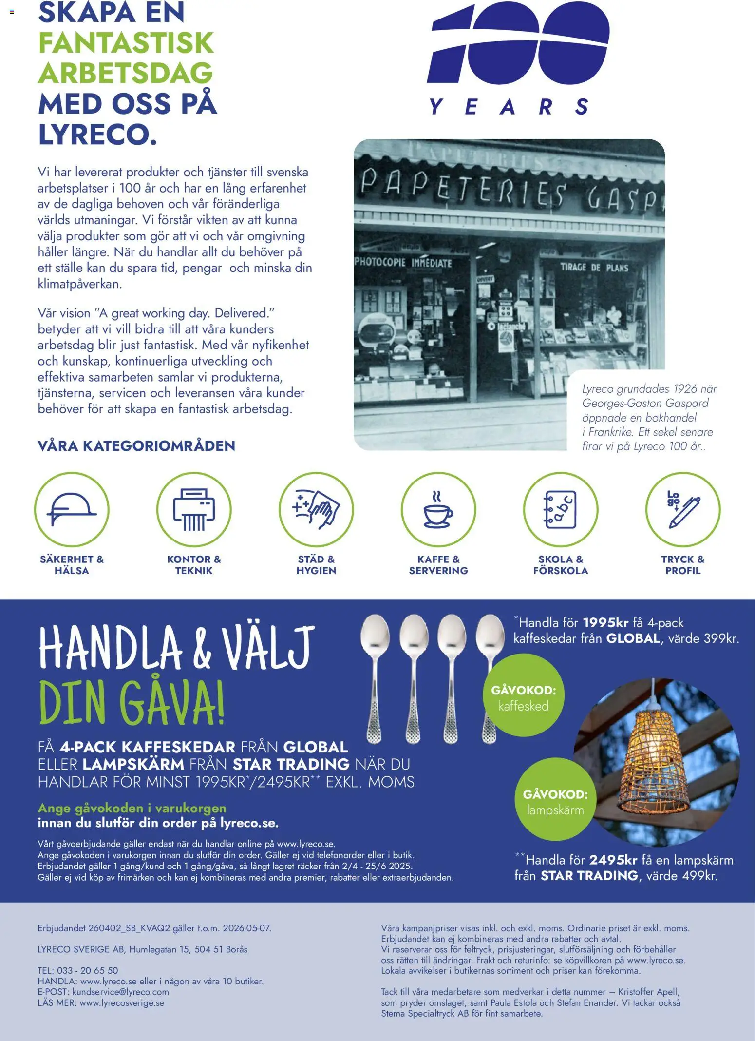 Lyreco reklamblad aktuell från 06.04.2026 | Sida: 2 | Produkter: Galler, Kaffe