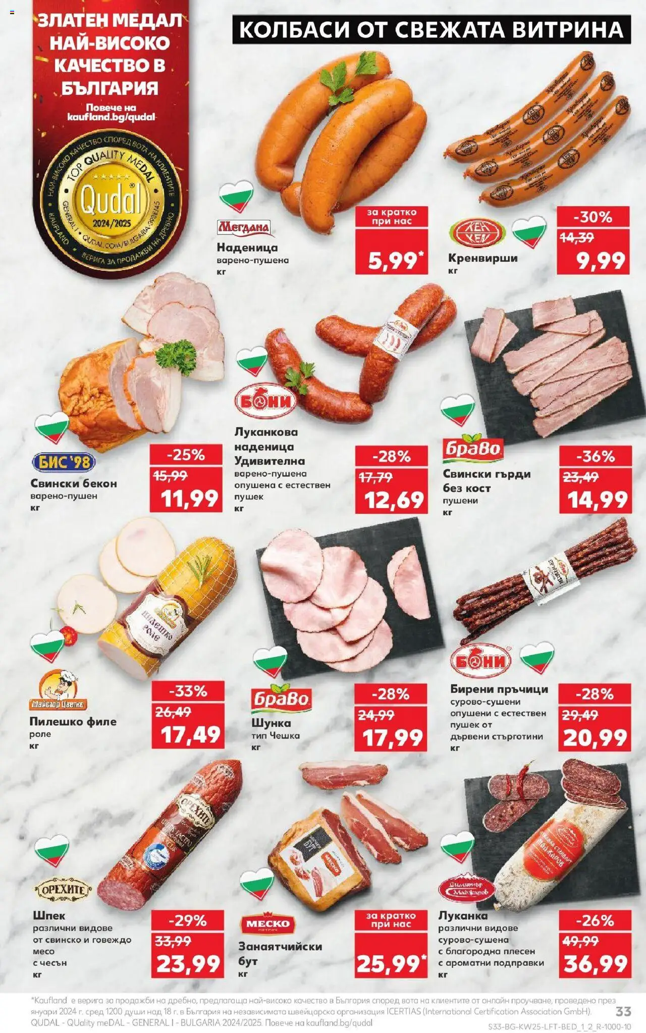  | Страница: 33 | Продукти: Свинско, Подправки, Наденица, Чесън