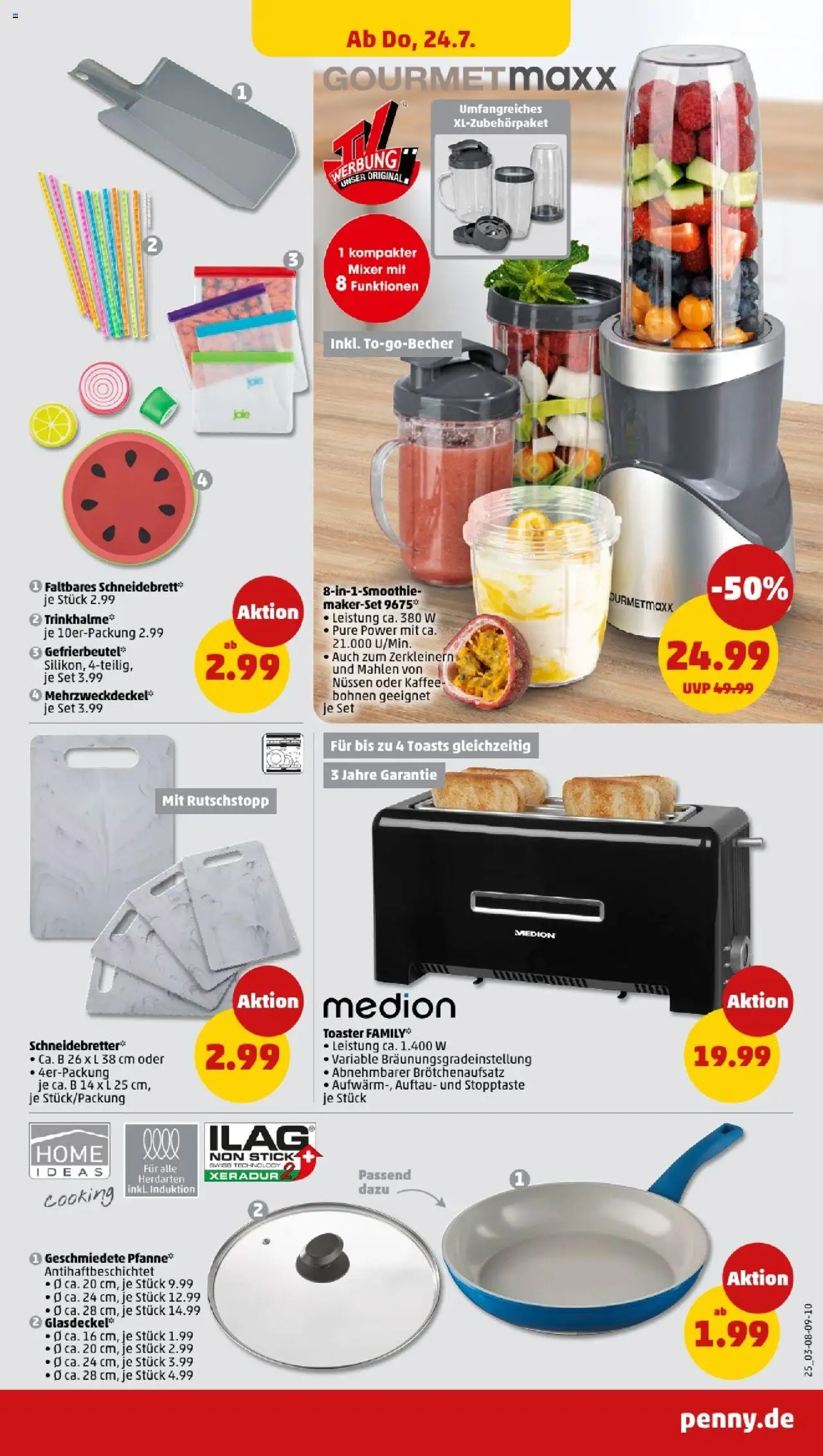 Penny Nordrhein - Westfalen - gültig ab dem 21.07.2025 | Seite: 25 | Produkte: Mixer, Toaster, Kaffee