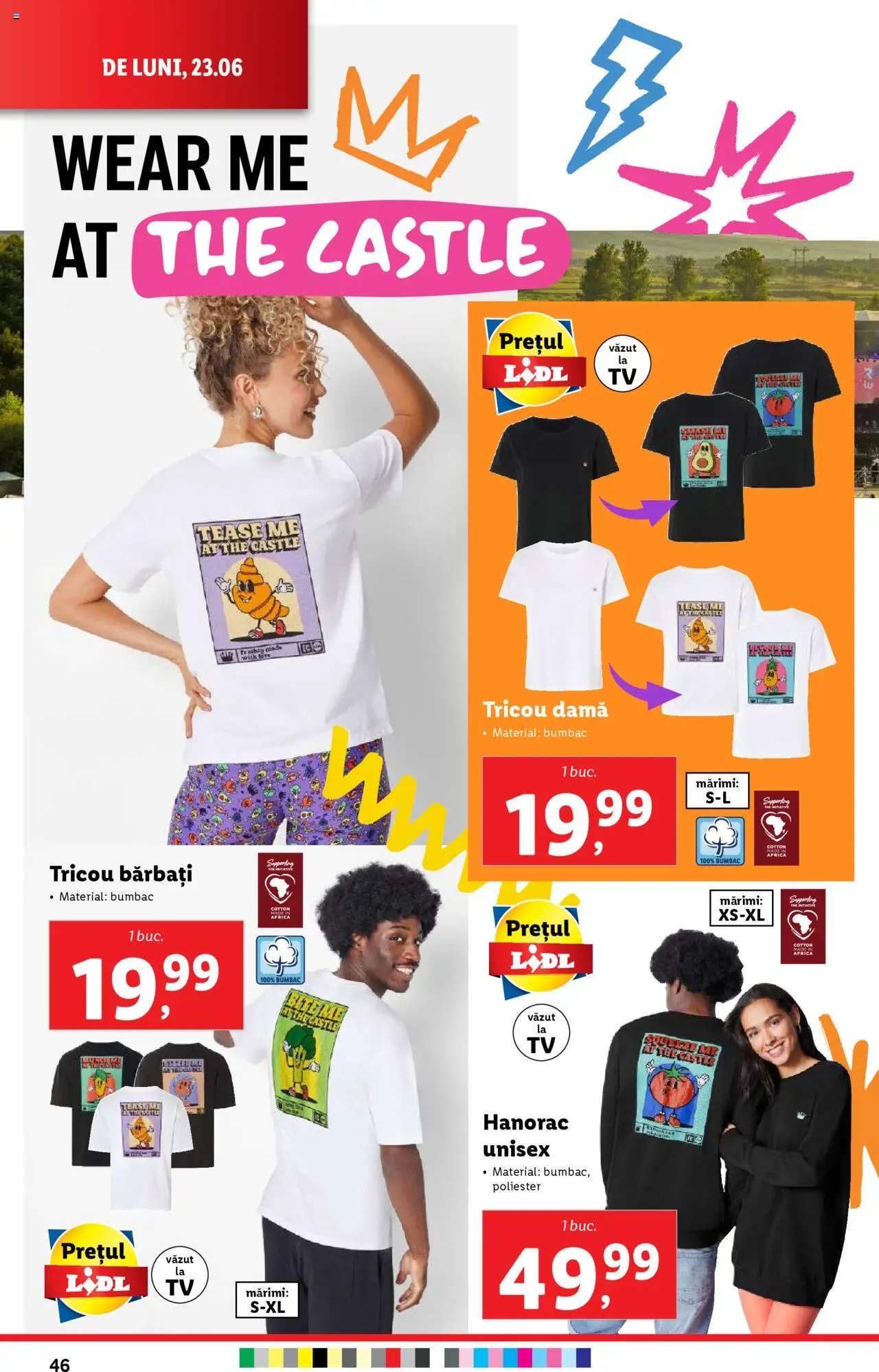 Catalog Lidl – valabil de la 23.06.2025 | Pagină: 46 | Produse: Tricou, Keşe