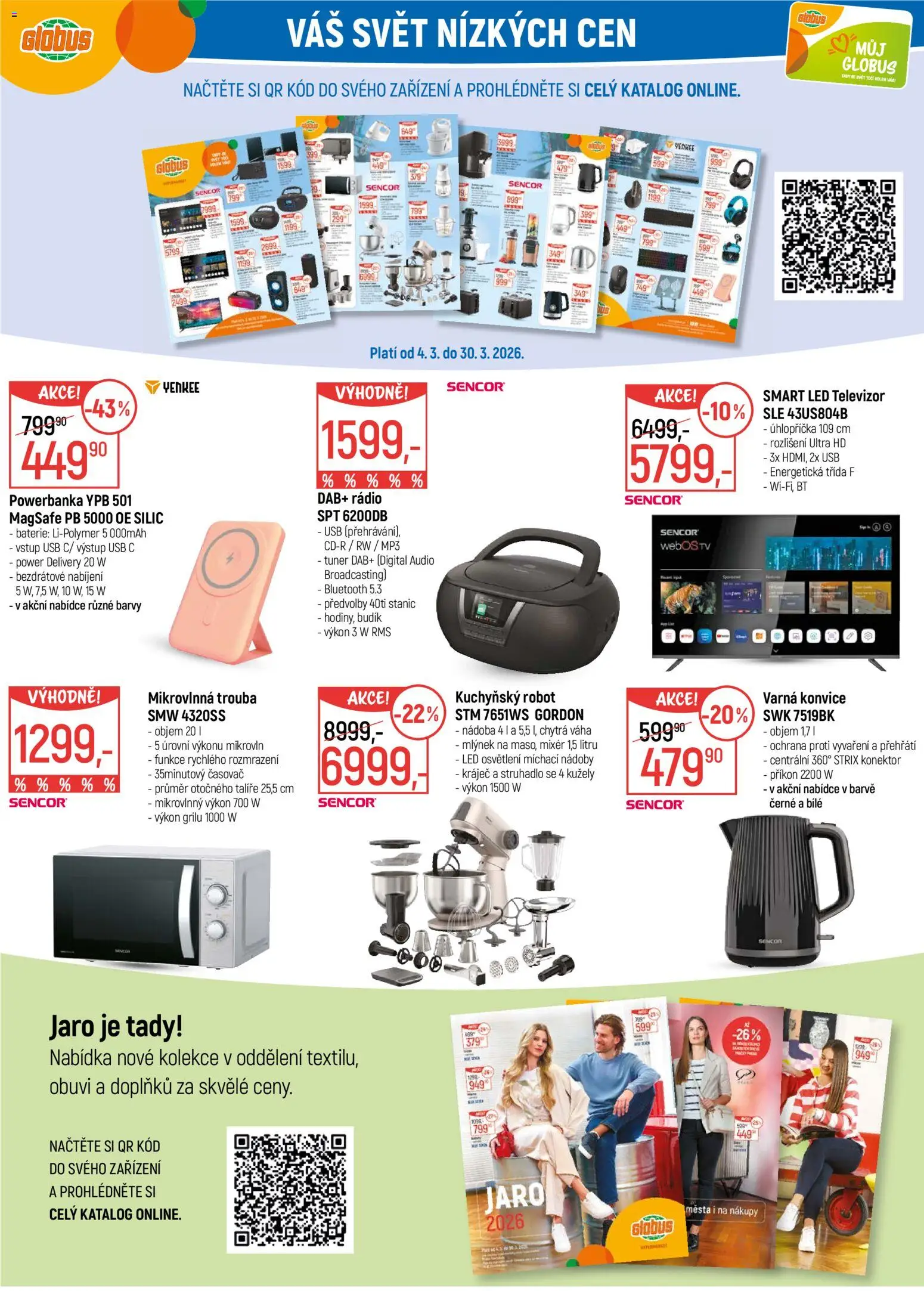 Globus leták - Praha Černý Most od 04.03.2026 | Strana: 28 | Produkty: Konektor, USB, Robot, Časovač