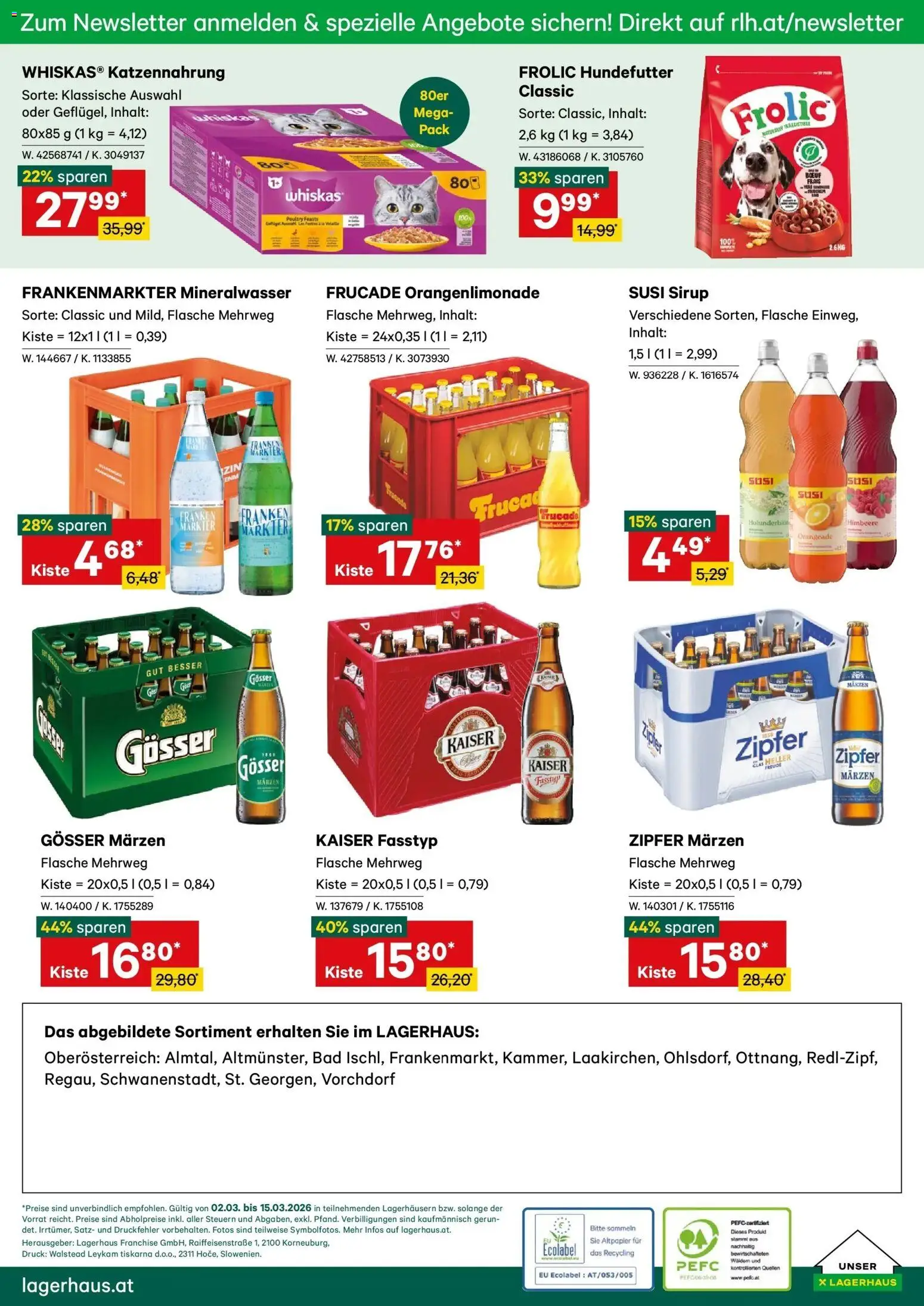 Lagerhaus Wochen Angebote gültig ab 01.03.2026 | Seite: 6 | Produkte: Himbeere, Bad, Balles de ping-pong