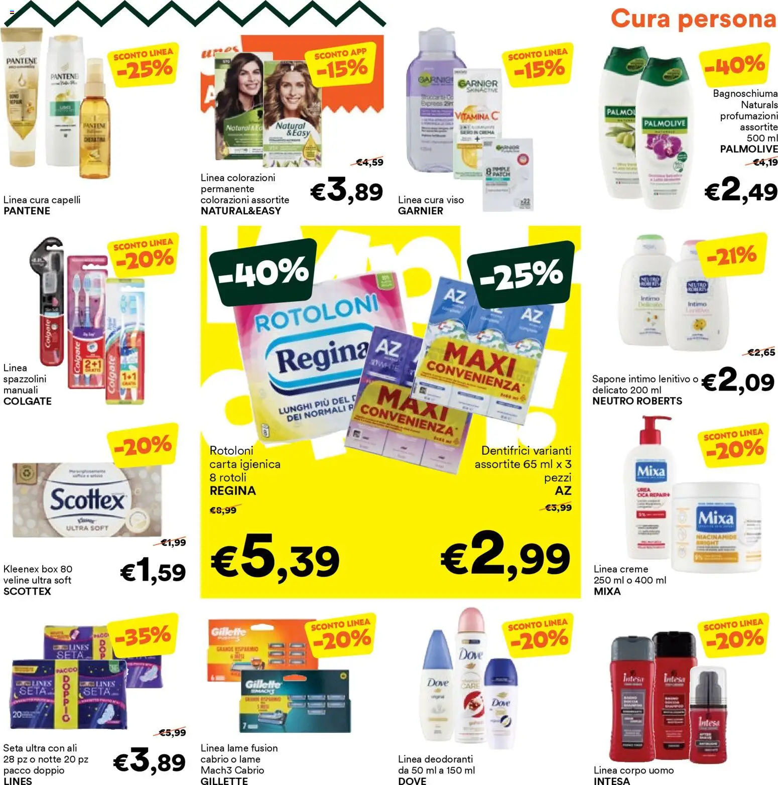 Volantino Unes del 31.12.2025 | Pagina: 23 | Prodotti: Sapone, Bagnoschiuma, Veline, Intimo