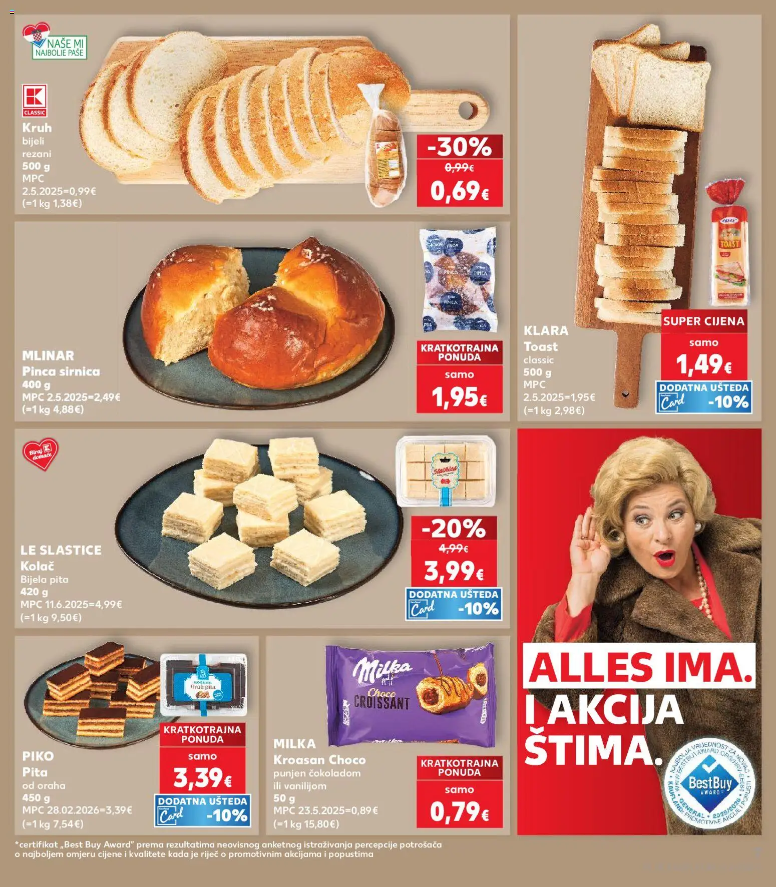 Kaufland katalog | vrijedi od 25.03.2026 | Stranica: 7 | Proizvodi: Toast, Pita, Milka, Kroasan