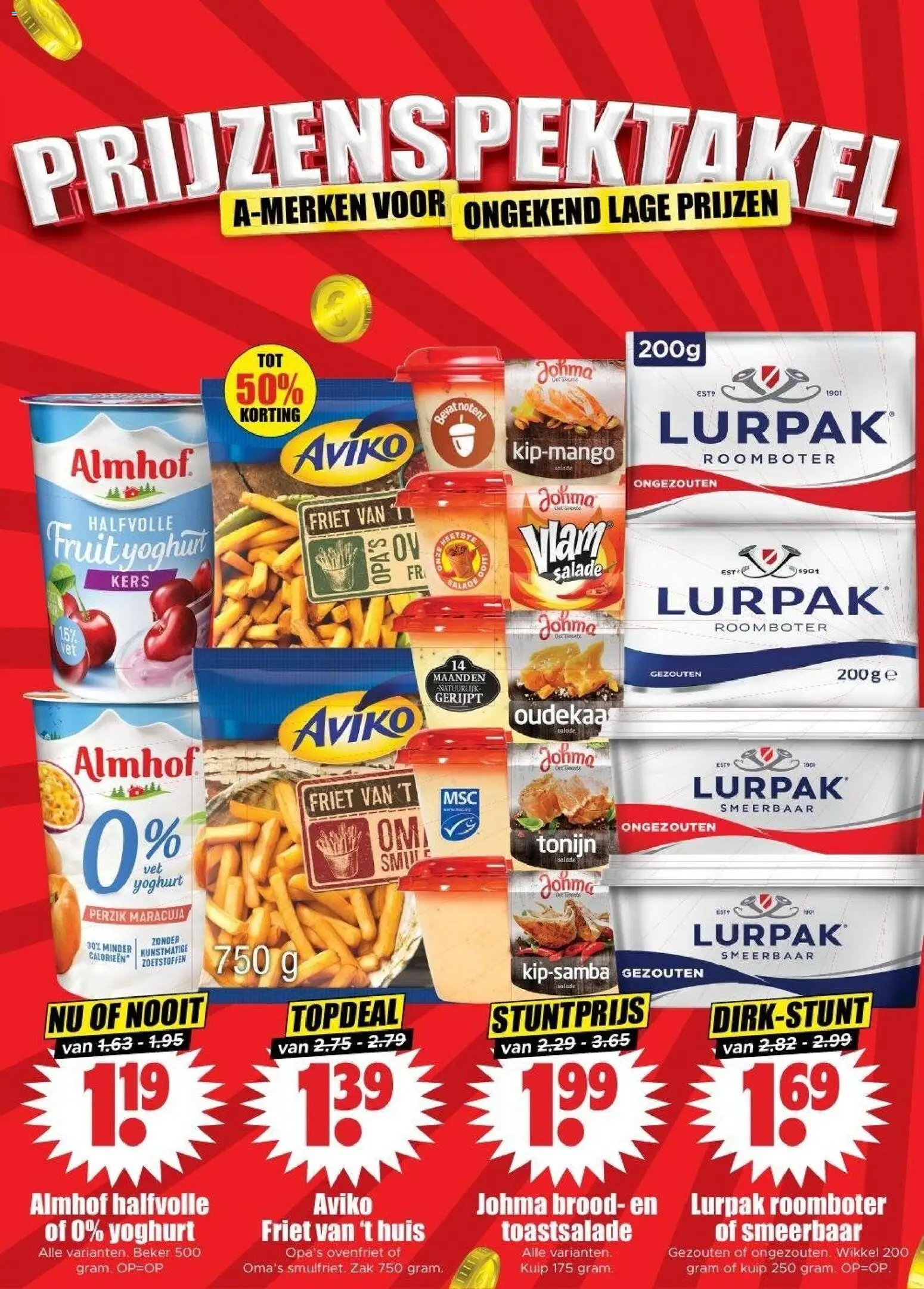 {H1} | Pagina: 14 | Producten: Friet, Noten, Salade, Yoghurt