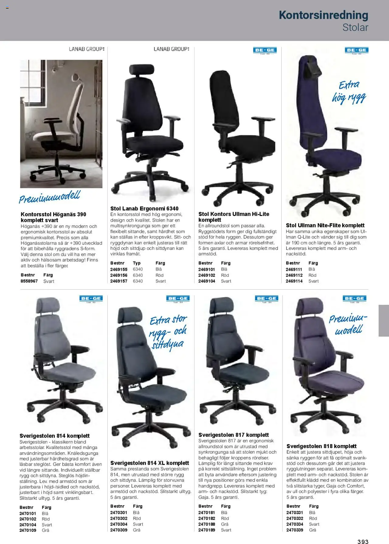 Office Depot reklamblad aktuell från 01.02.2025 | Sida: 395 | Produkter: Kontorsstol, Stol