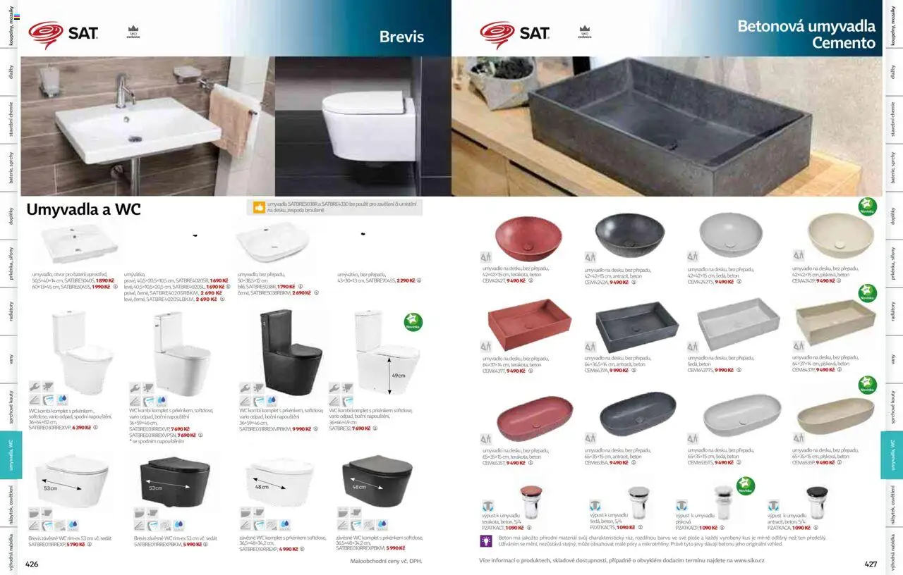 Siko koupelny katalog Koupelny 2025/2026 od 14.10.2025 | Strana: 216 | Produkty: Umyvadlo, Wc
