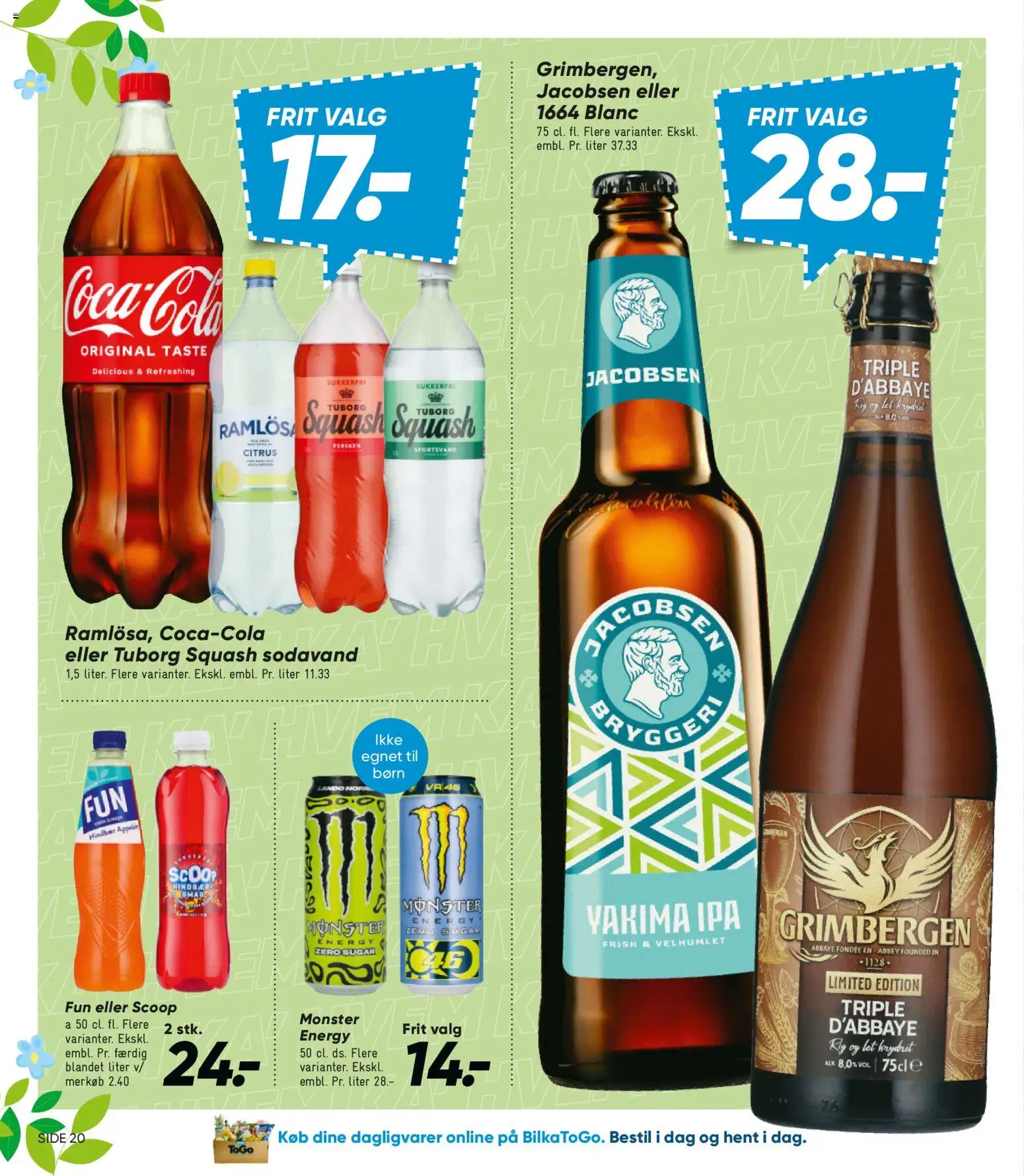 Bilka tilbudsavis – gyldig fra 10.04.2026 | Side: 34 | Produkter: Squash, Sodavand, Tuborg Squash